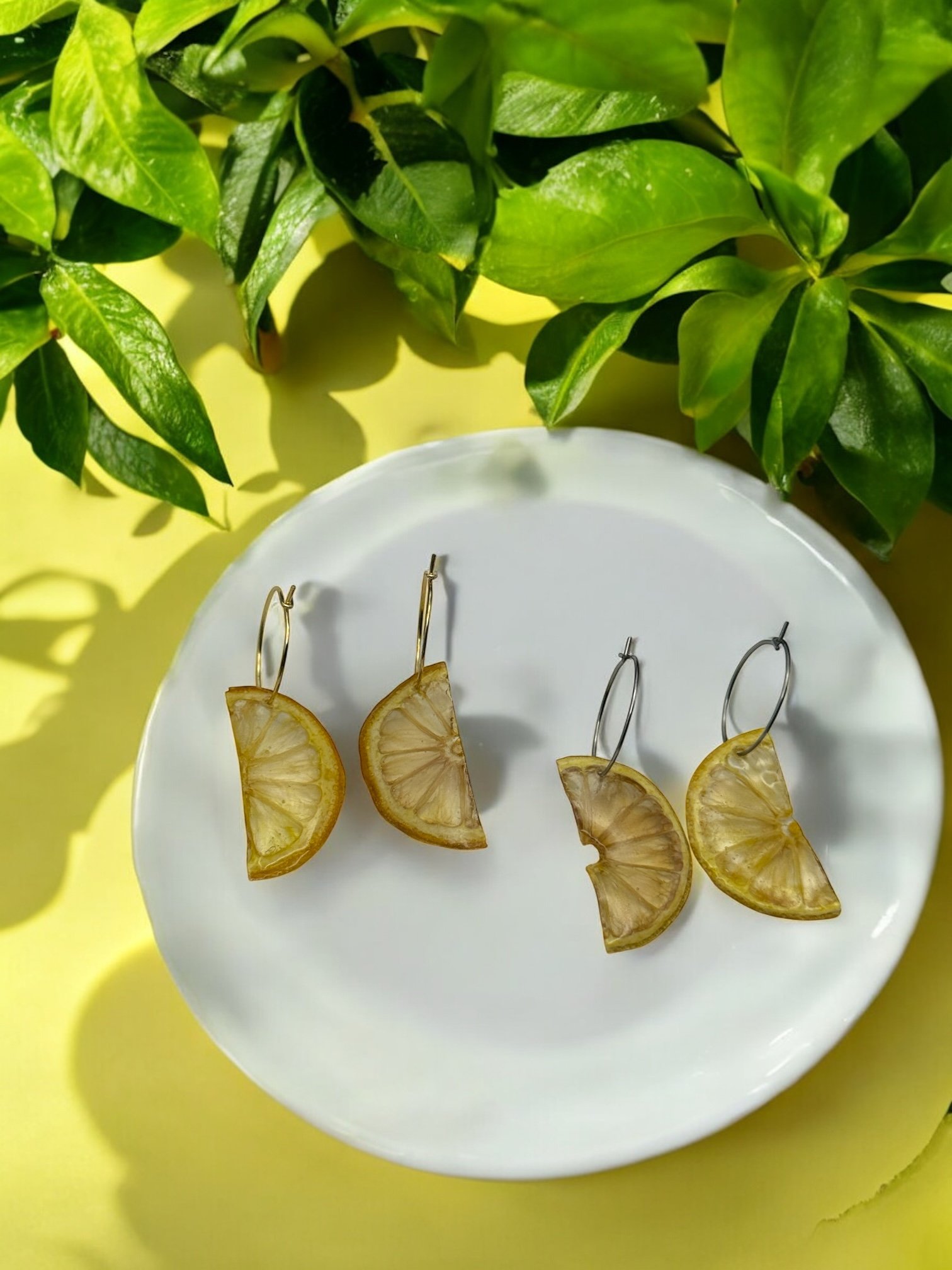 Lemon Slice Hoops