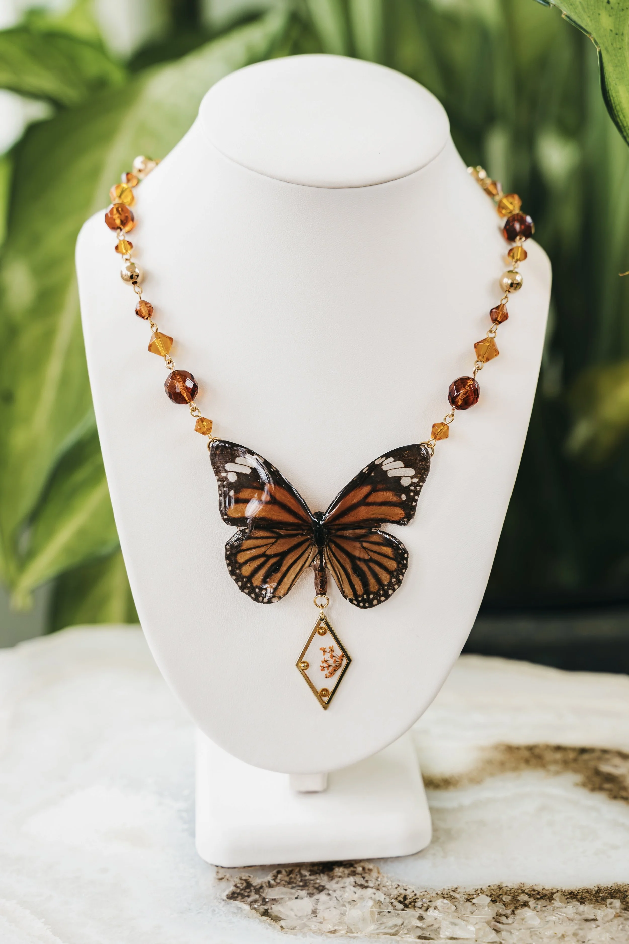 Monarch Butterfly Necklace