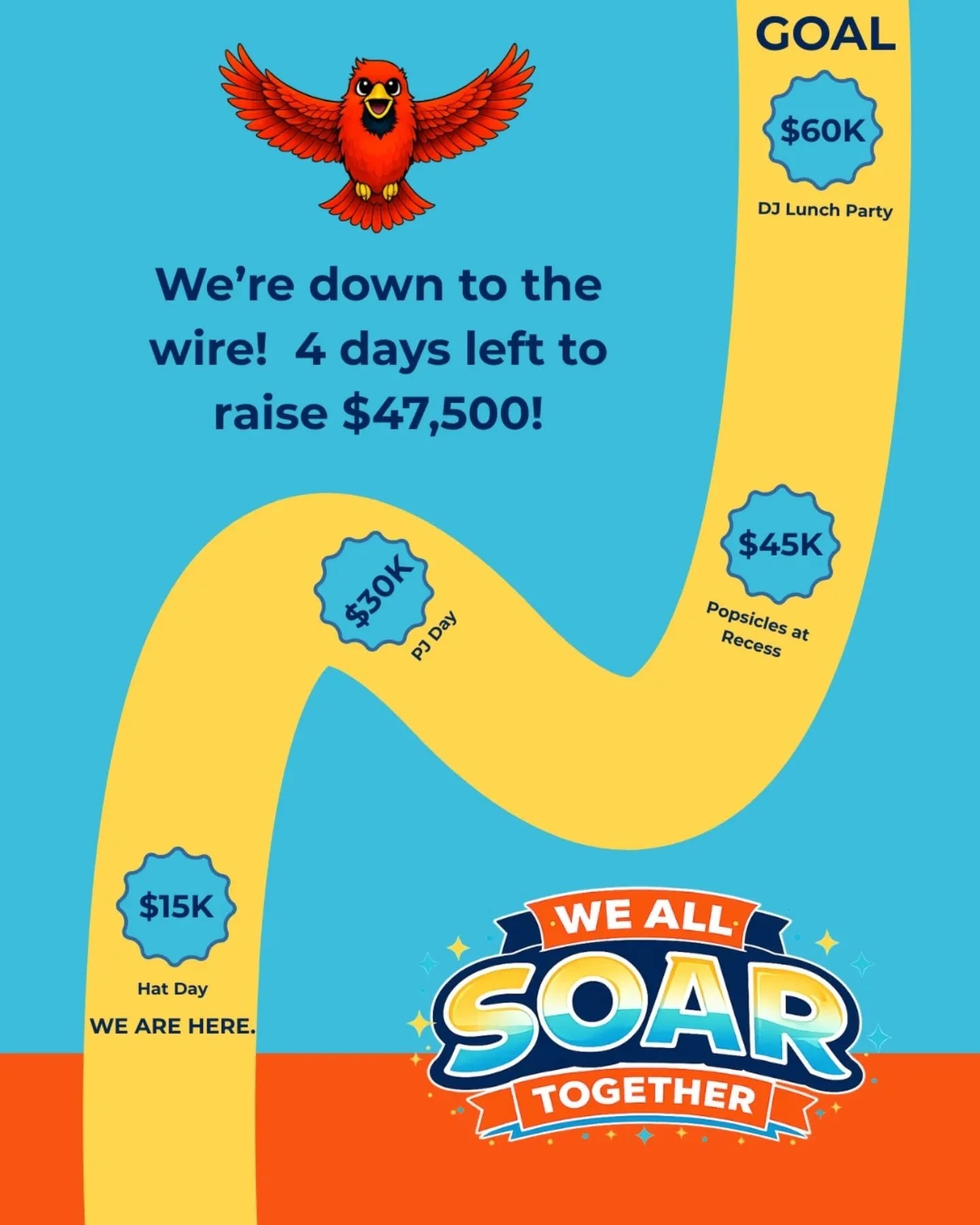 🚨 The countdown is ON, CHES! 🚨

We&rsquo;re on the road to our $60,000 goal&hellip; but right now we&rsquo;re still under $15K&mdash;and Friday is the finish line. ⏳

We can do this, but it&rsquo;s going to take all of us. ❤️

Every donation, every