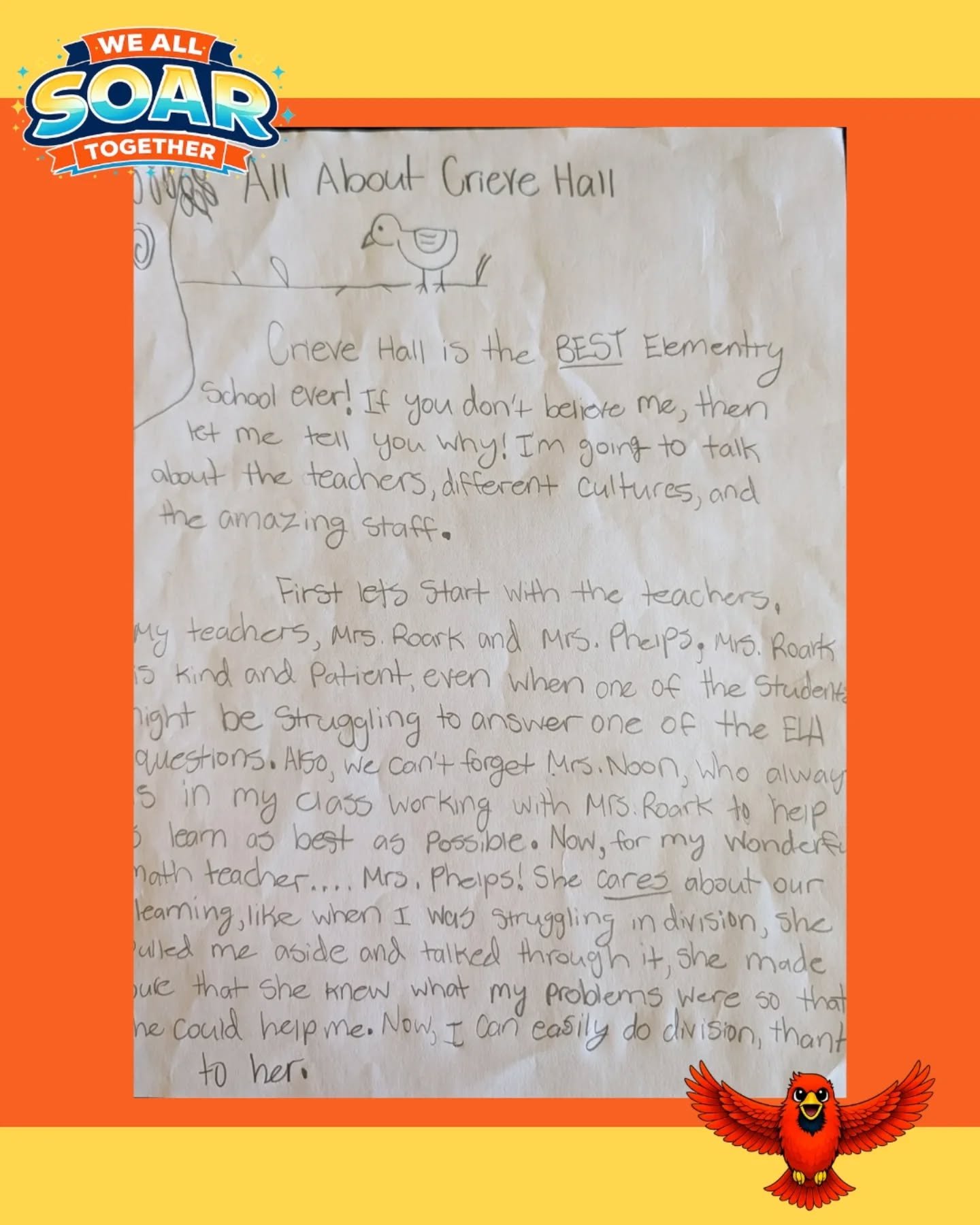 We asked the kids why they love their school&hellip; and this is what they said. 🥹
From friendships to favorite teachers to feeling safe and seen&mdash;this is what your support makes possible.

Let&rsquo;s keep it going. 💫 #SOARwithUs