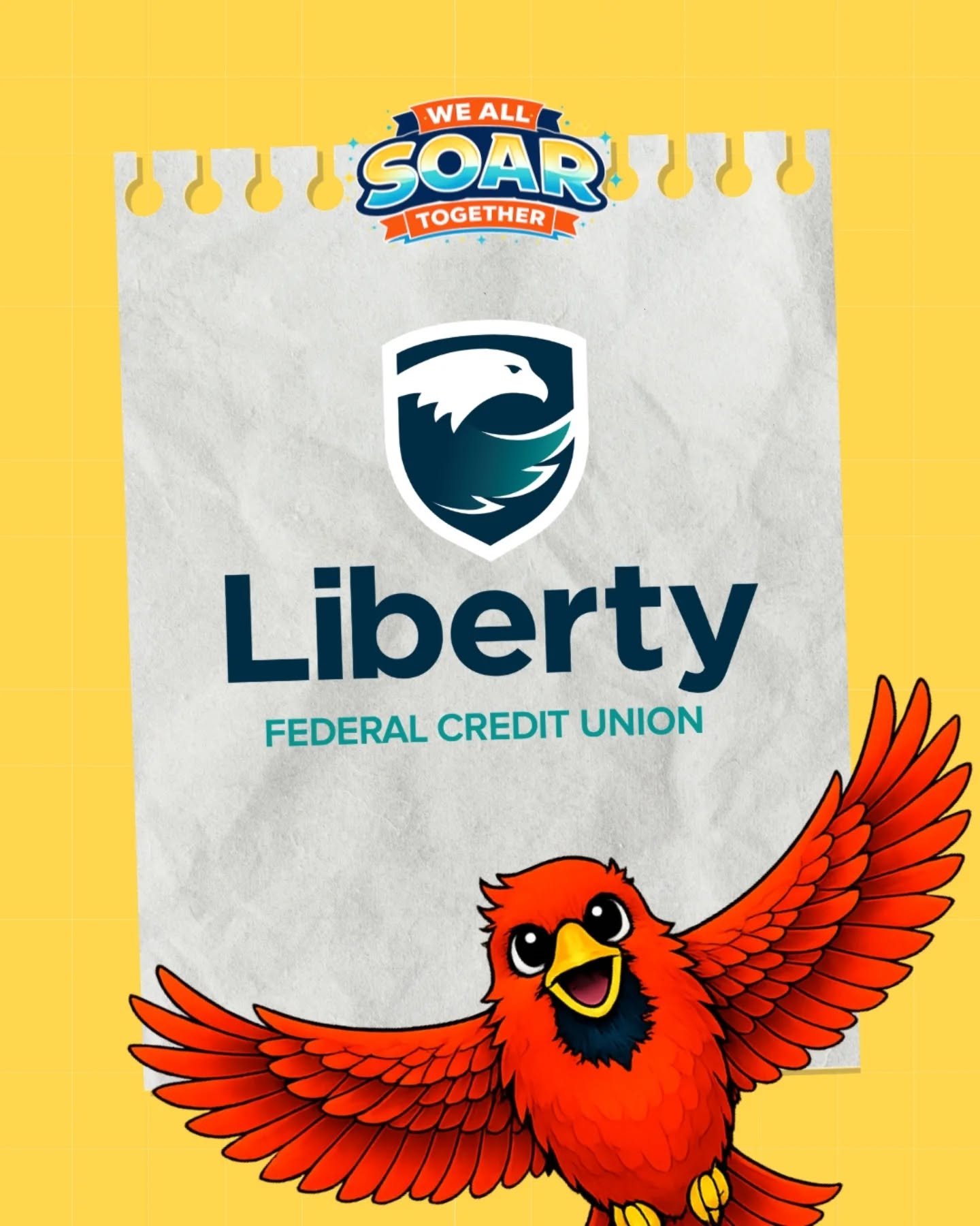 A big THANK YOU to Liberty Federal Credit Union for your continued support of our school community as a sponsor of our SOAR campaign! ❤️

If you&rsquo;re looking for a trusted local team for your banking needs, be sure to stop by your local branch an