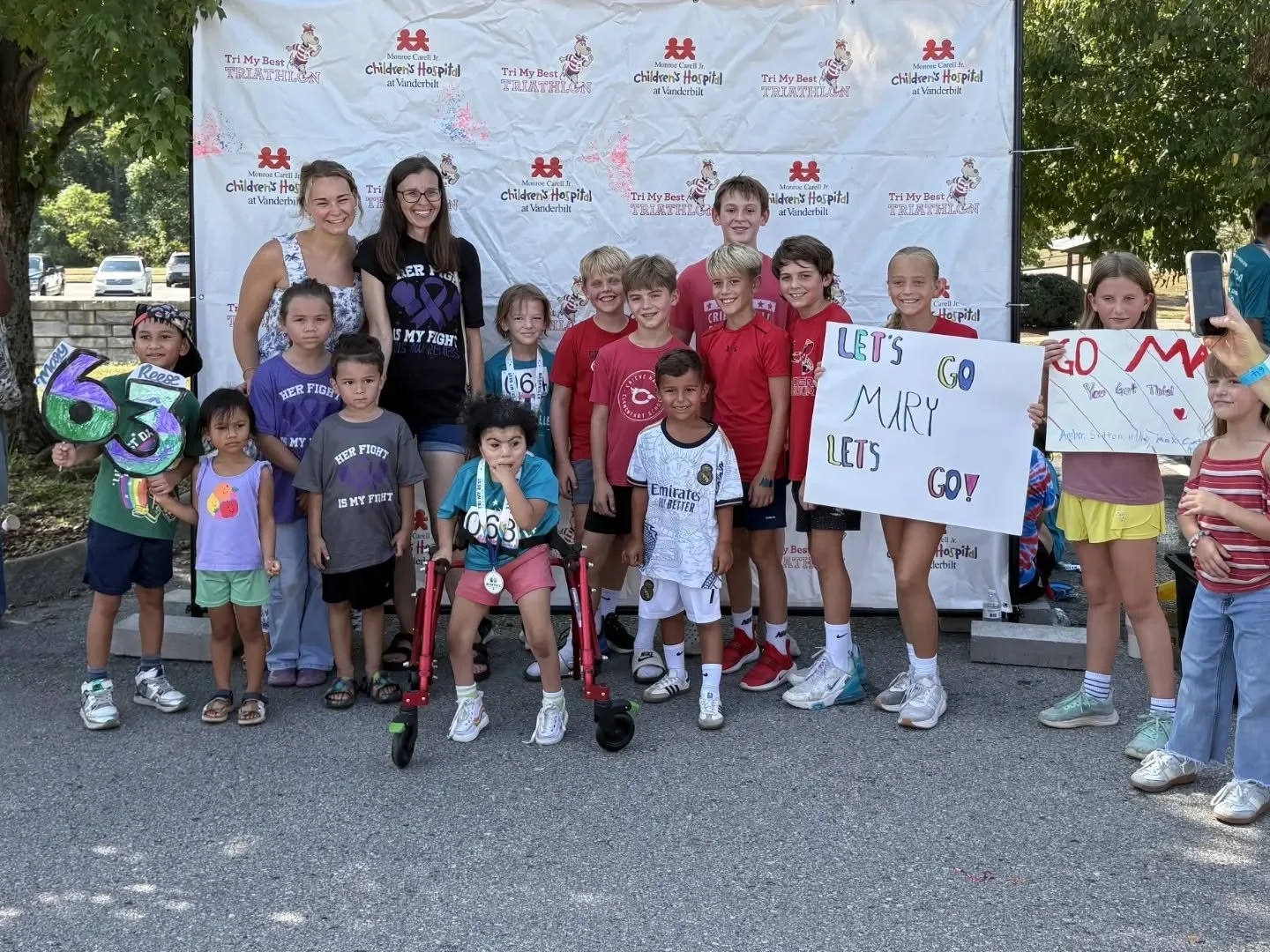 ❤️ THIS is what our Cardinal Community is all about. ❤️

Today, our amazing 5th grade Cardinal, Mary Reese Parker, competed in the Tri My Best Triathlon &mdash; and just look at the crew of Cardinals who showed up to cheer her on! 🥹🙌❤️

Signs made.