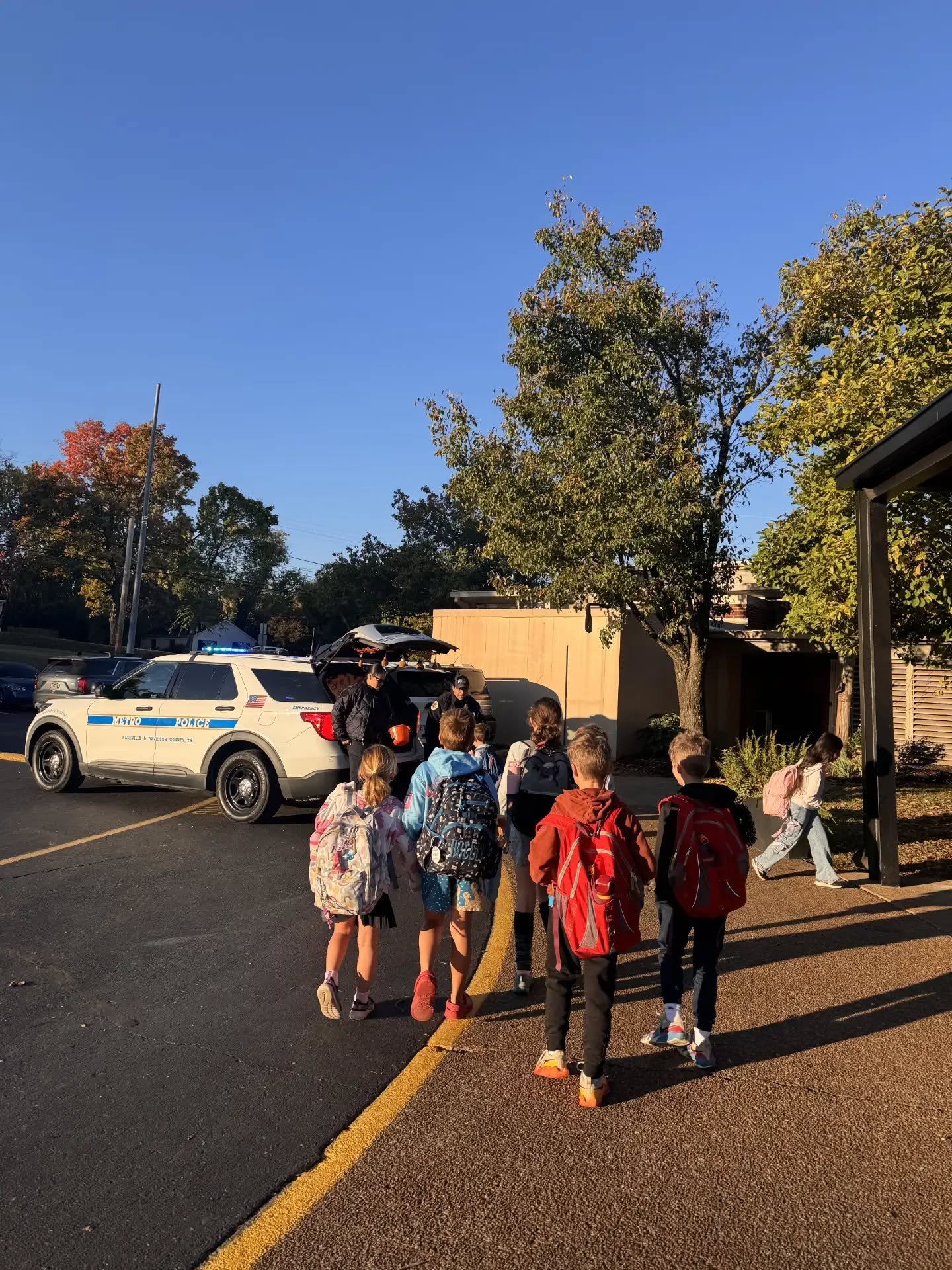 🚔🍬 Our amazing School Resource Officers surprised students with a little Trunk or Treat fun at morning drop-off today! 🎃

We're so grateful for our SROs, who do so much more than help keep our school safe. They show up every day with kindness, enc
