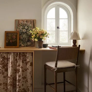 Philadelphia-based designers at Vestige Home created a beautiful nook, perfect for simple pleasures.