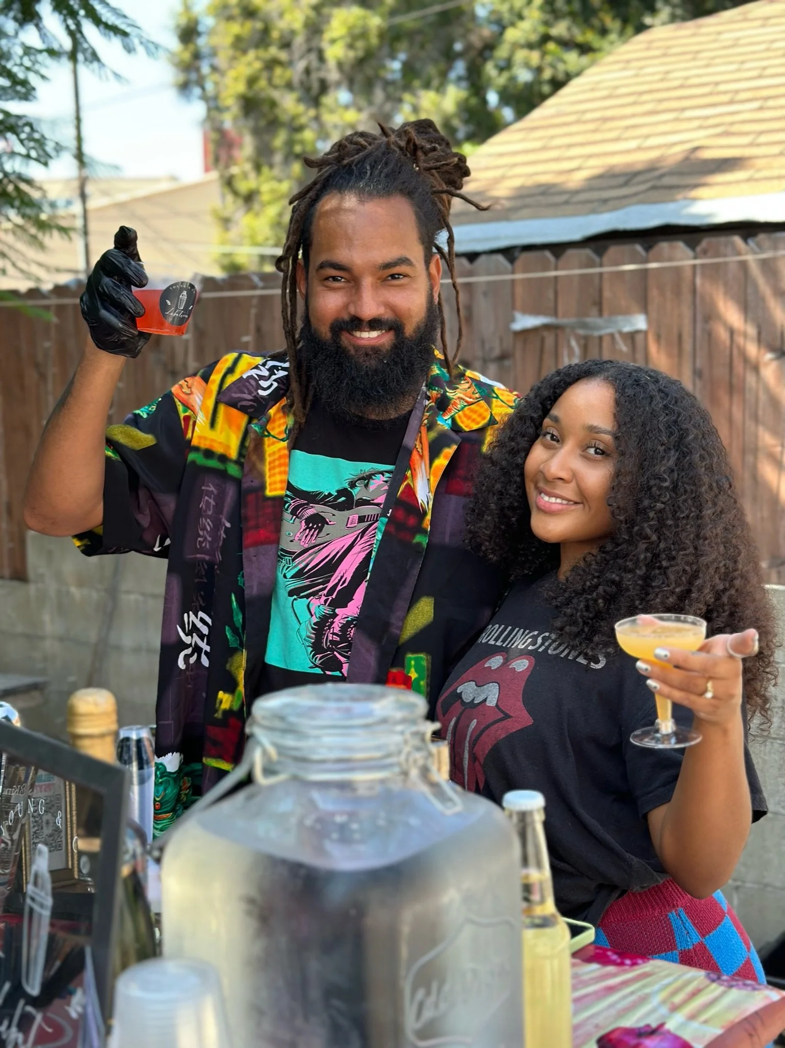 Young & Co. Libations owners and bartenders Alana and Johnnie Young. Photo Cred. Caroline Adegun