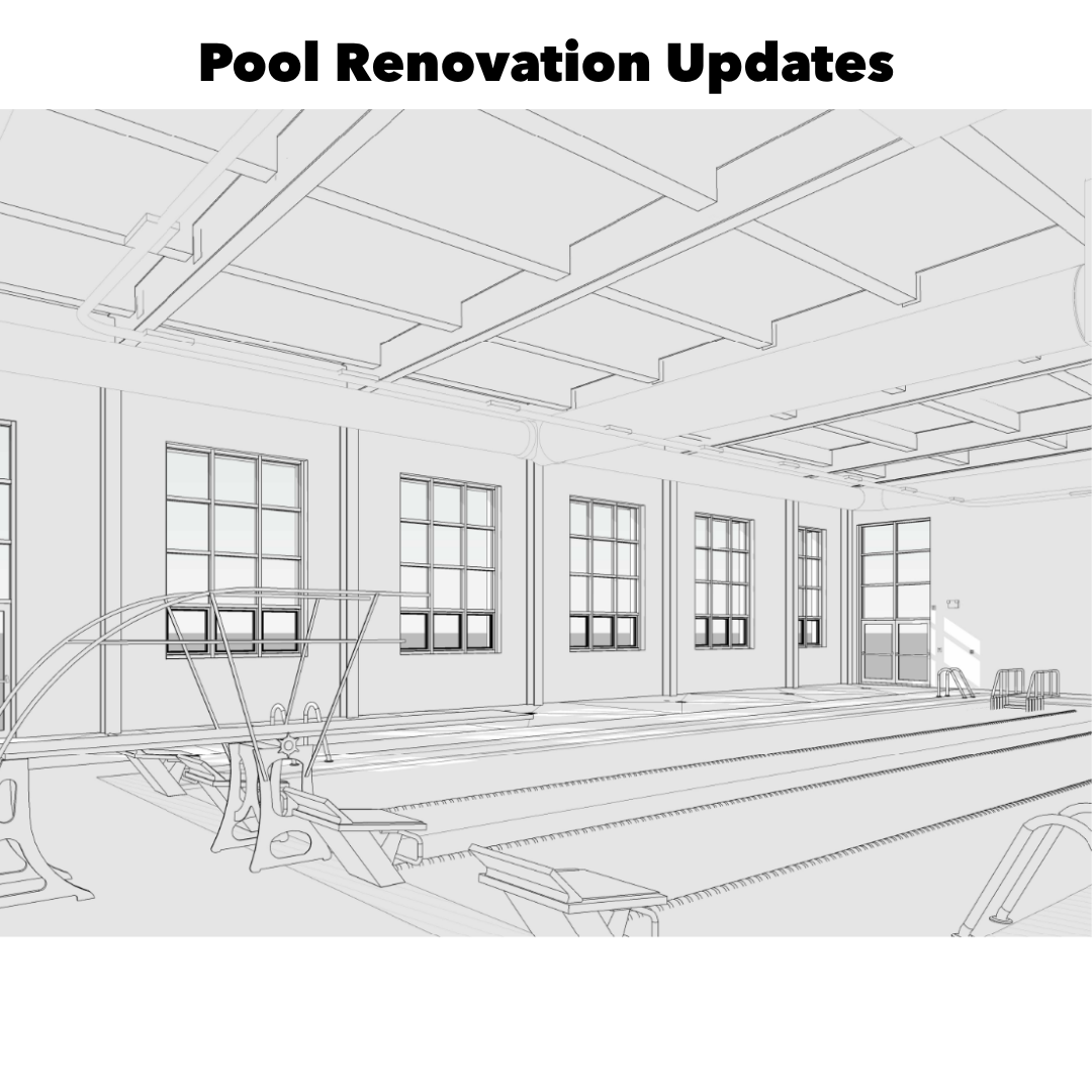 architectural drawing of pool renovation