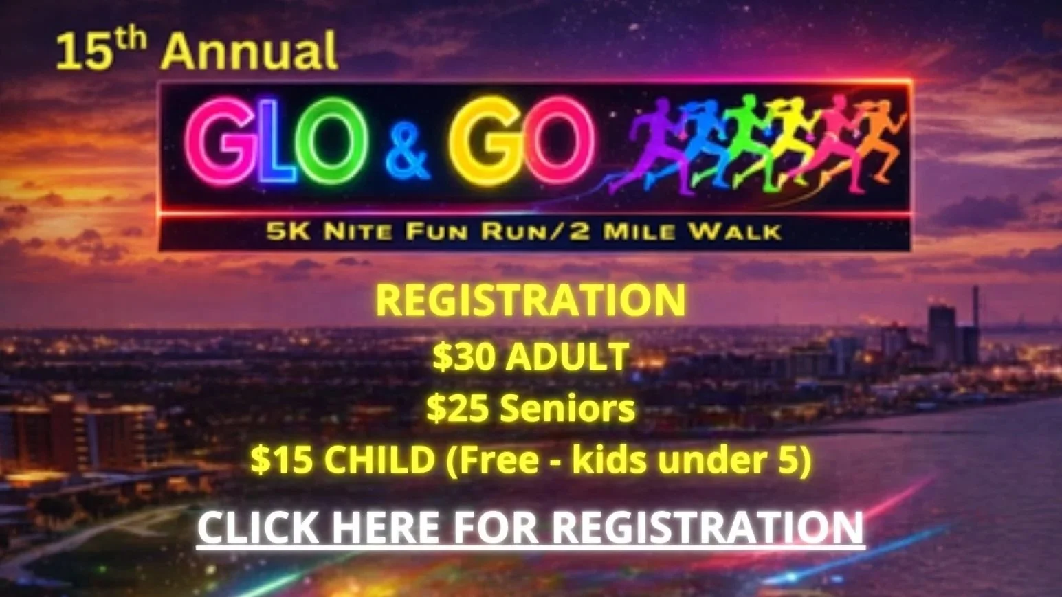 15th Annual YWCA GLO &amp; GO 5K Run &amp; 2 Mile Walk–2026