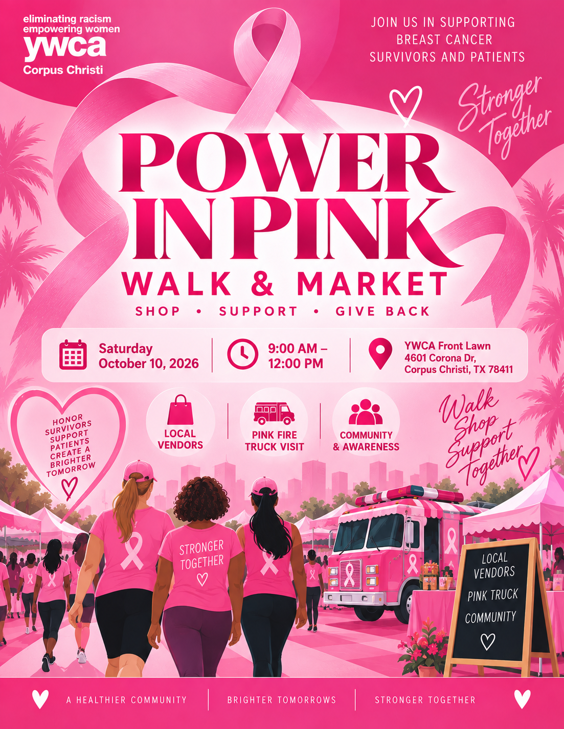 Power In Pink walk and Market 