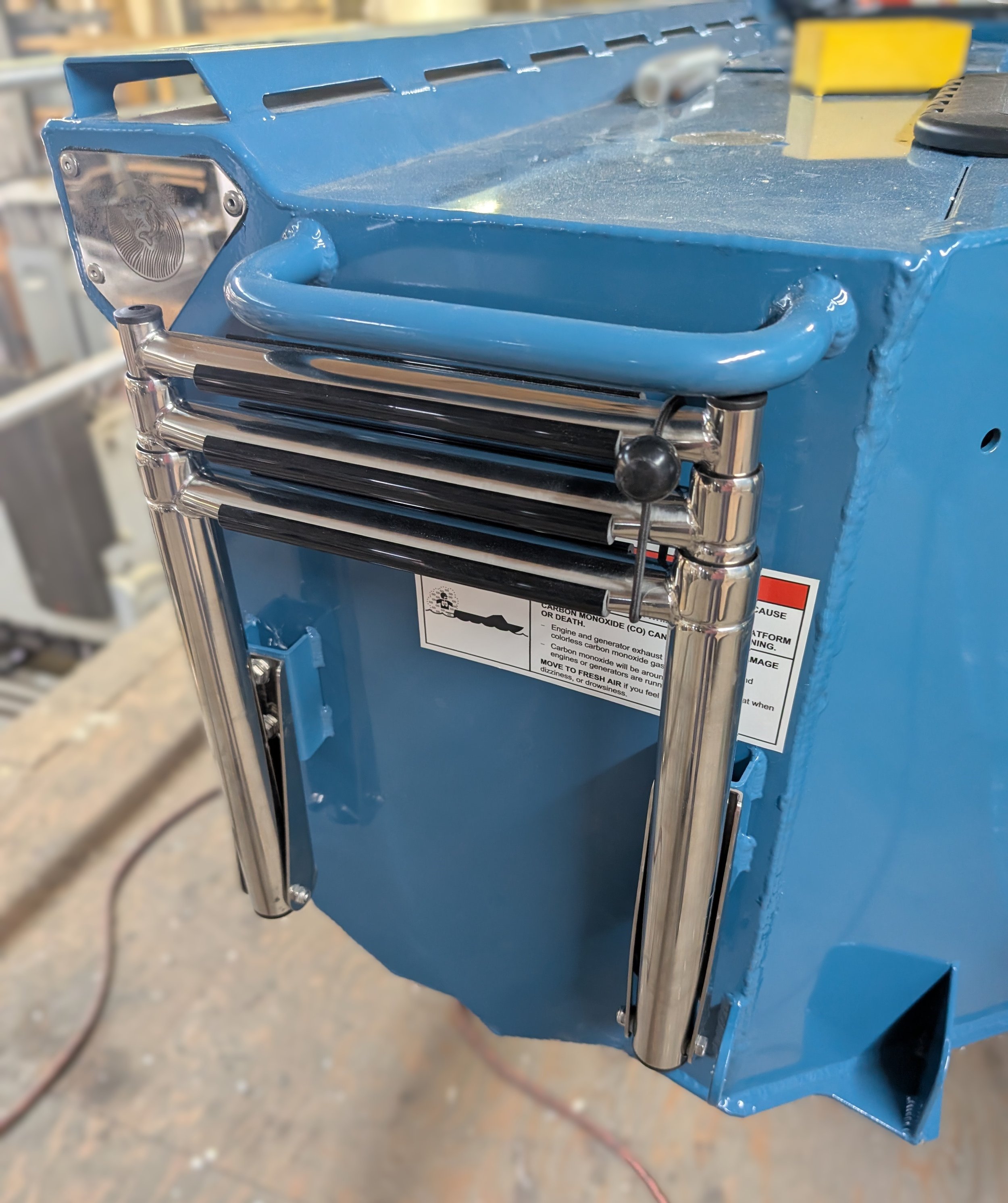fish whistle tender transom boarding ladder