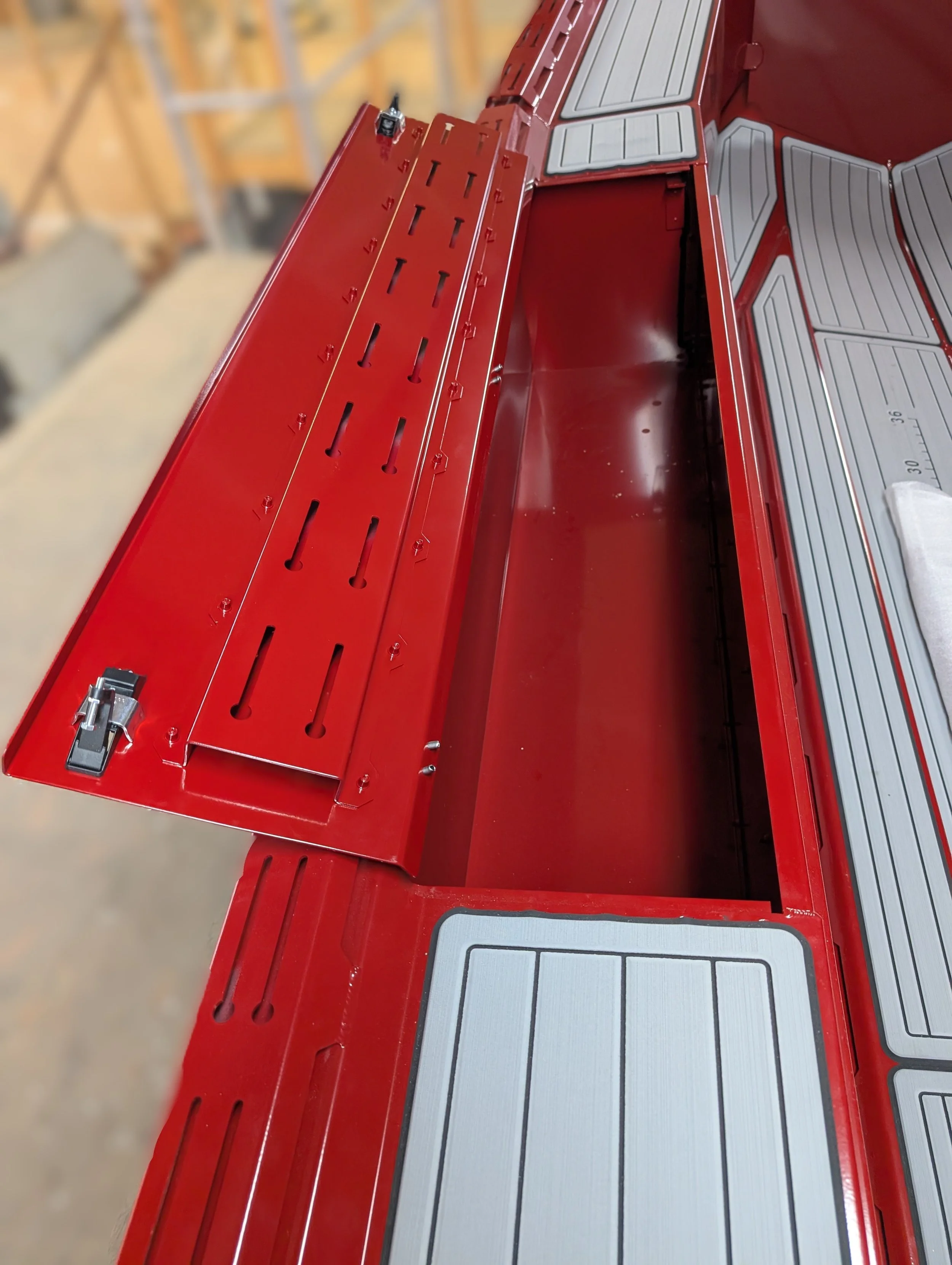 fish whistle boat locking storage locker