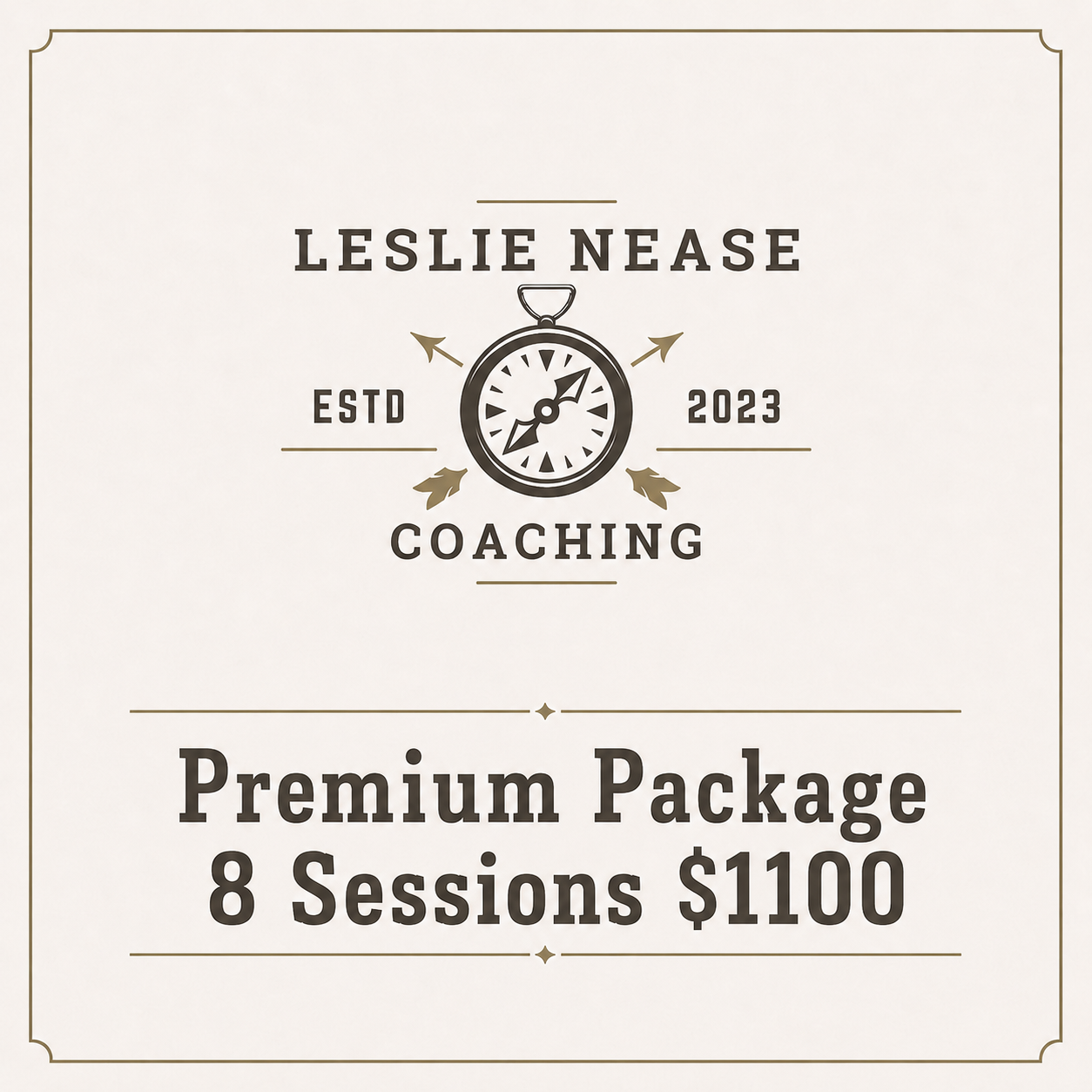 Premium Package 8 Sessions at $1100.00