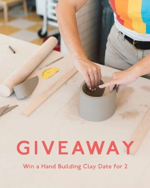 ✨️ GIVEAWAY ✨️ New year, new hobbies &mdash; whether you're an expert at ceramics or have never touched clay before, our hand building Clay Dates are always a good time. ⁠
⁠
Enter to win a ticket for you and a plus one to attend a Hand Building Clay 