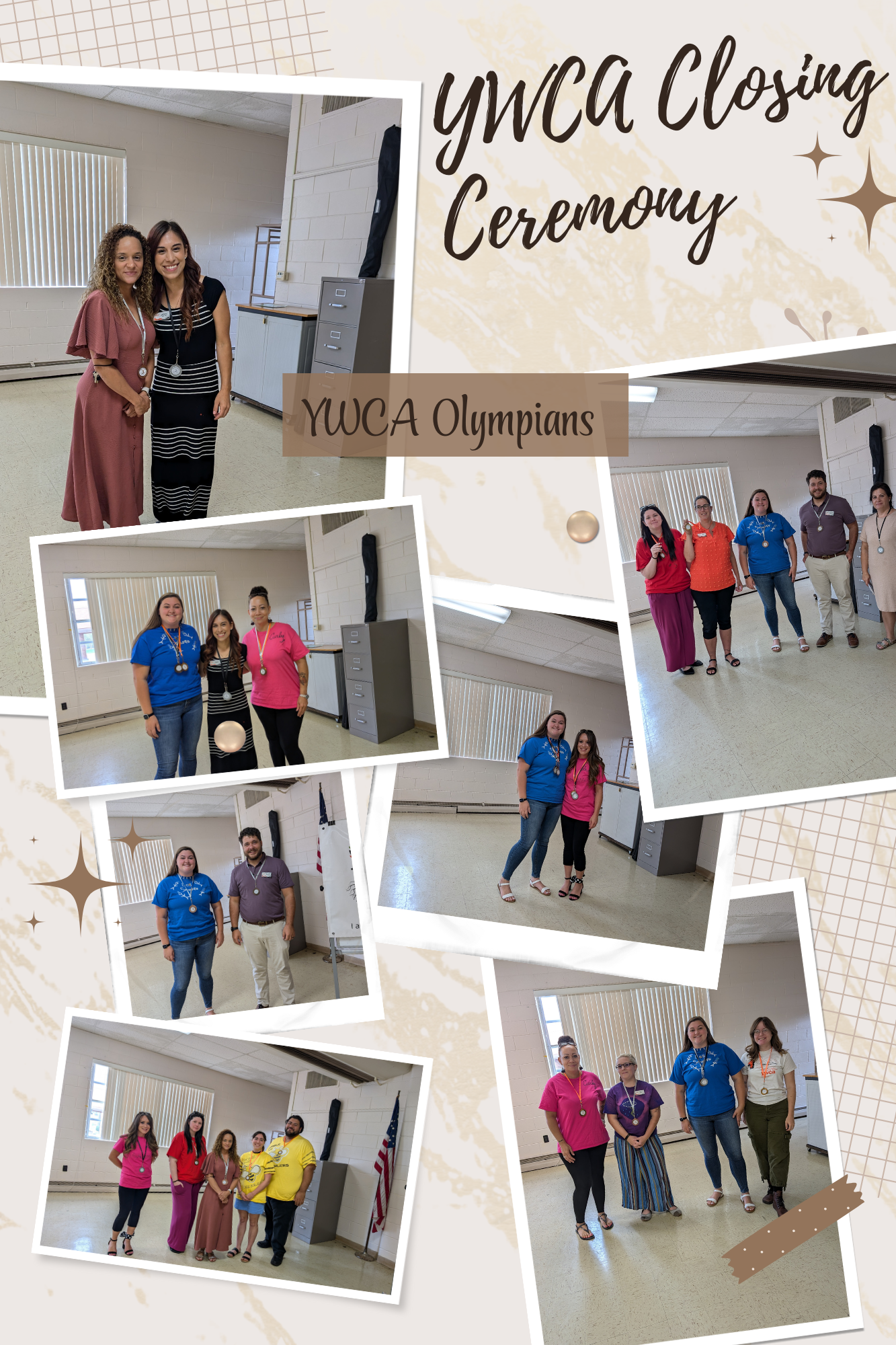 YWCA Staff at the Closing Ceremony of our YW-Olympics