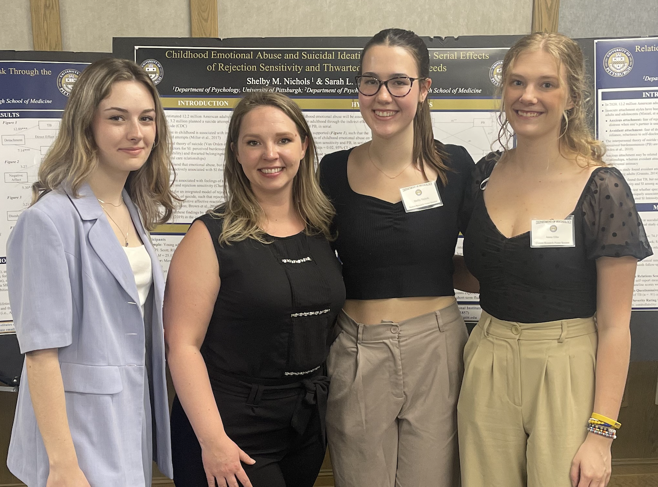 Claudia, Shelby, & Jaime Presenting at Pitt Psychology Research Day 2023!