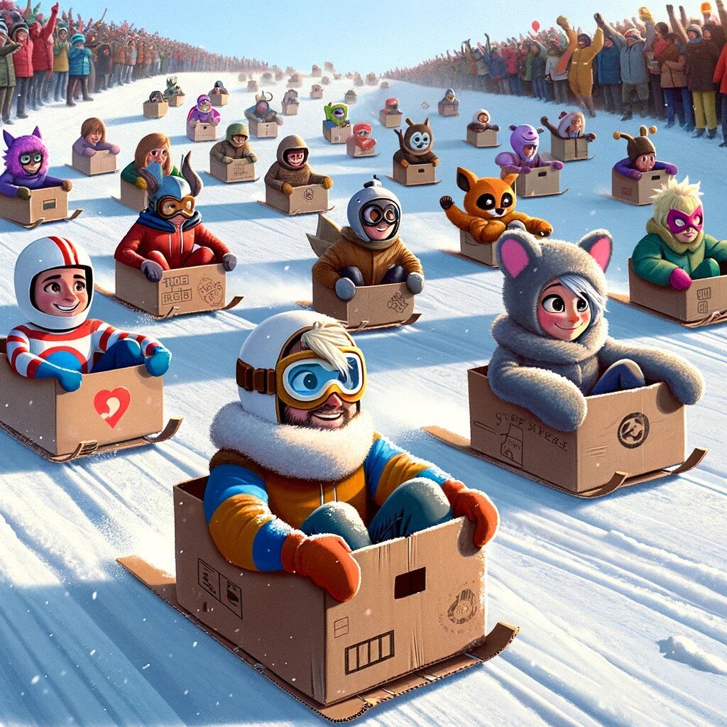 Join us for our End Of Season Cardboard Box Race Party on Friday, March 8th at 5pm! Feast on a variety of mouth-watering food and refreshing beverages, and groove to the rhythm of live music as you cheer on the racers. It's the perfect way to wrap up