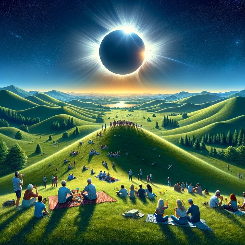 Get ready for a celestial spectacle at Whaleback Mountain! 🌑✨ Join us on April 8th from noon to 5 PM for an unforgettable solar eclipse party. Be one of the first 100 guests for complimentary eclipse glasses and savor the perfect view from our back 