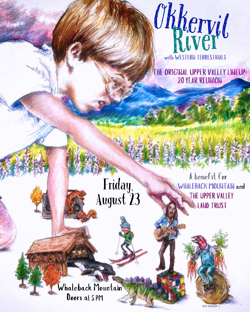 We are thrilled to announce that @okkervilriver will be returning to New Hampshire with their original lineup for a benefit concert at Whaleback Mountain on August 23rd. All proceeds will support our scholarship fund, which helps pay for people who c