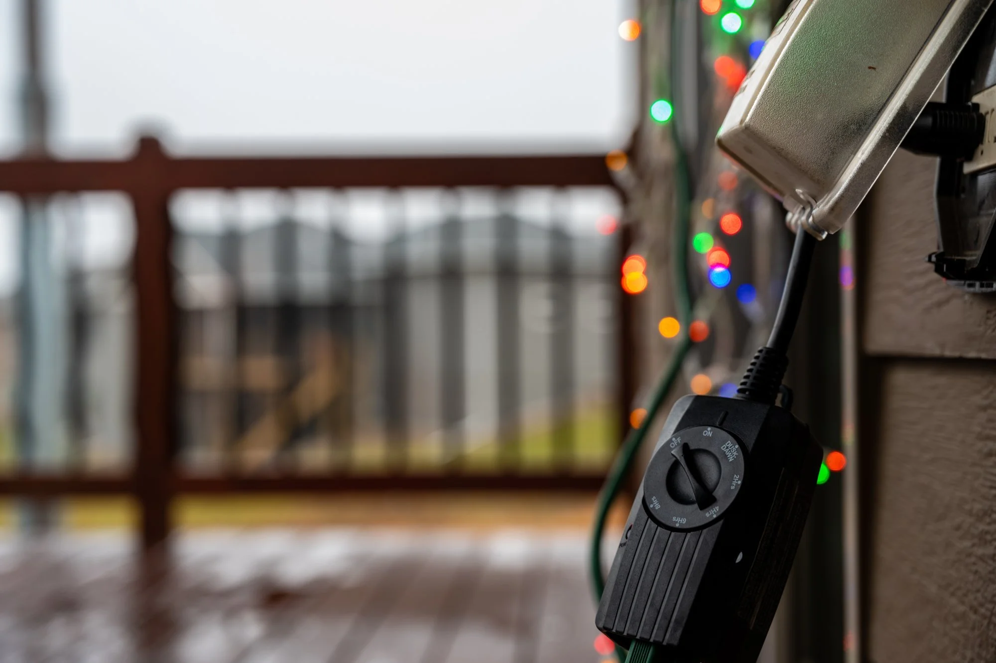 christmas lights with timer for energy-saving during holiday