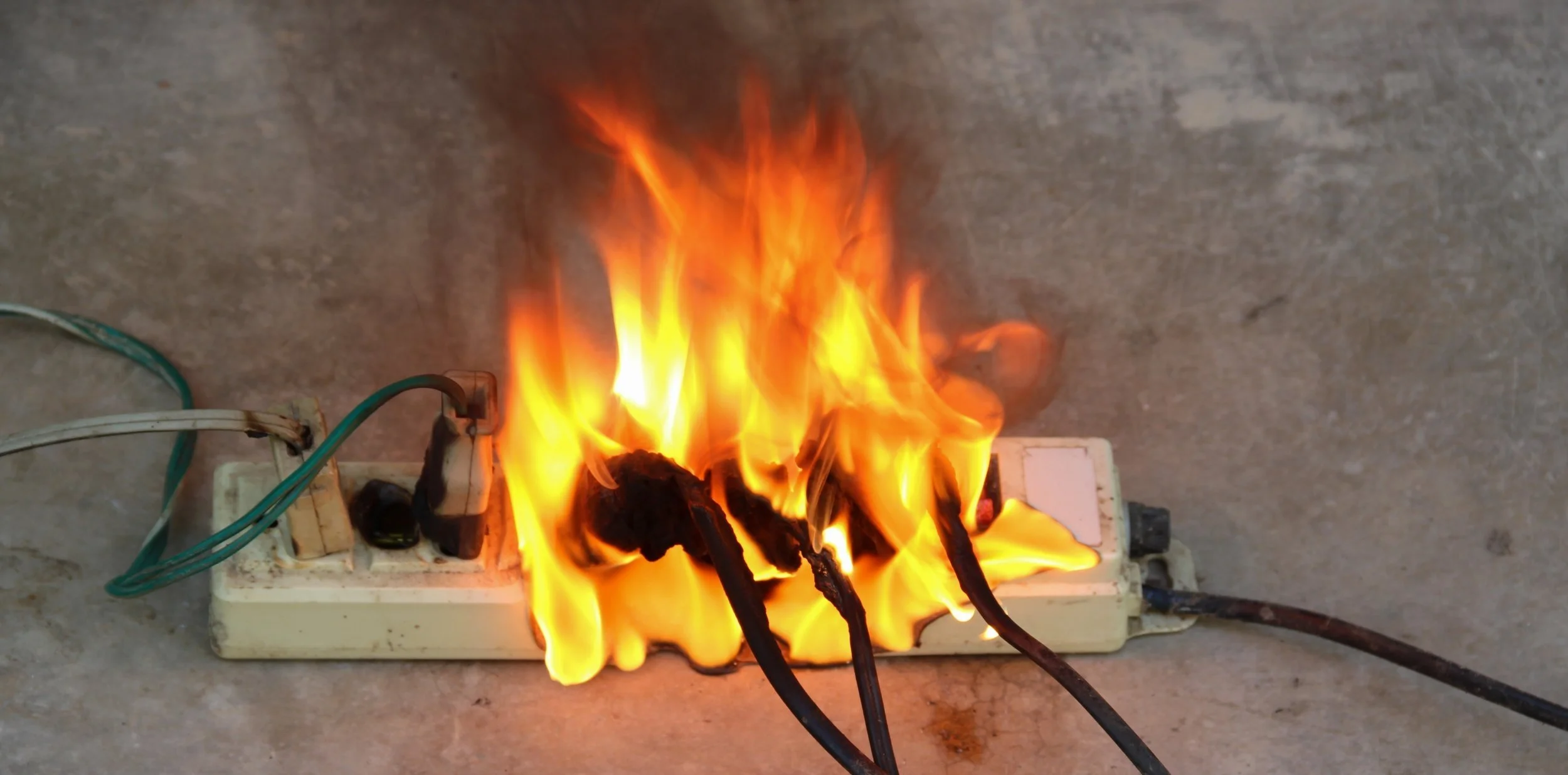 Electrical fire in the house