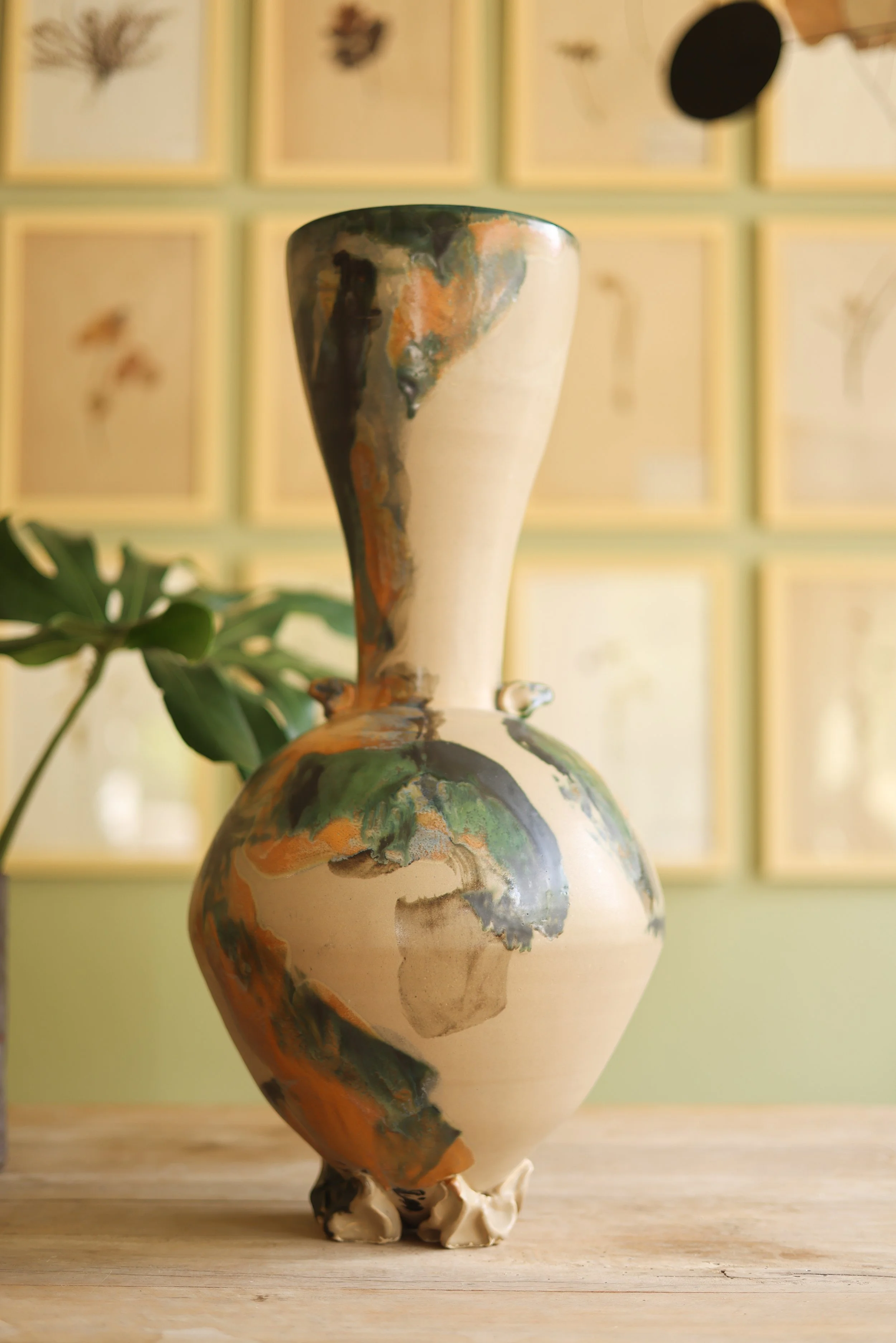 Oversized  Vintage Ceramic Vase