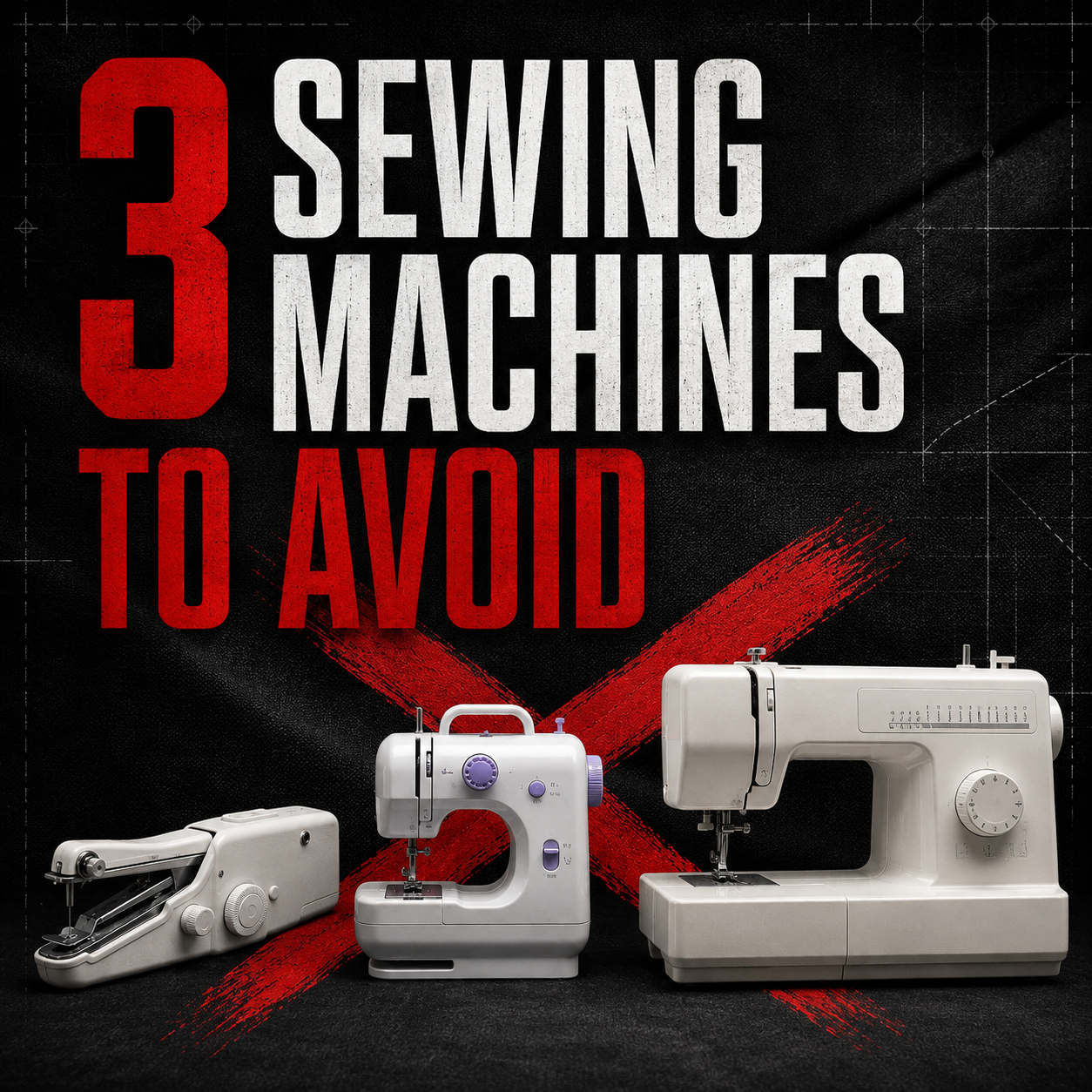 3 Sewing Machines Beginners Should  Absolutely AVOID