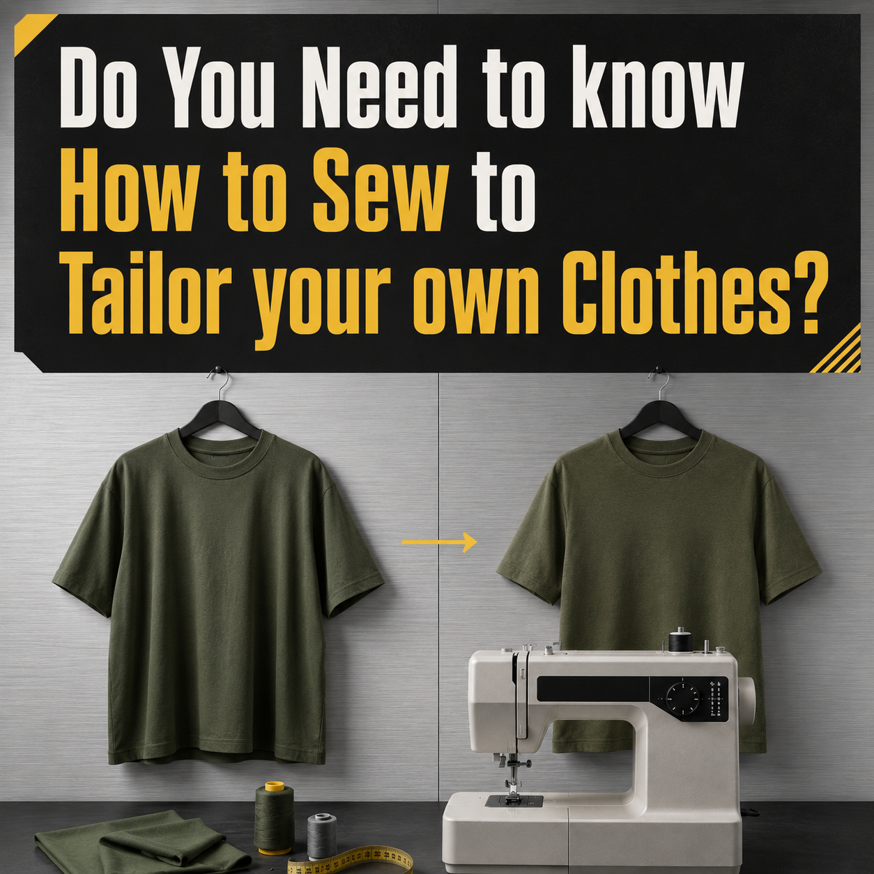 Do You Need to Know How to Sew to Tailor Your Own Clothes?
