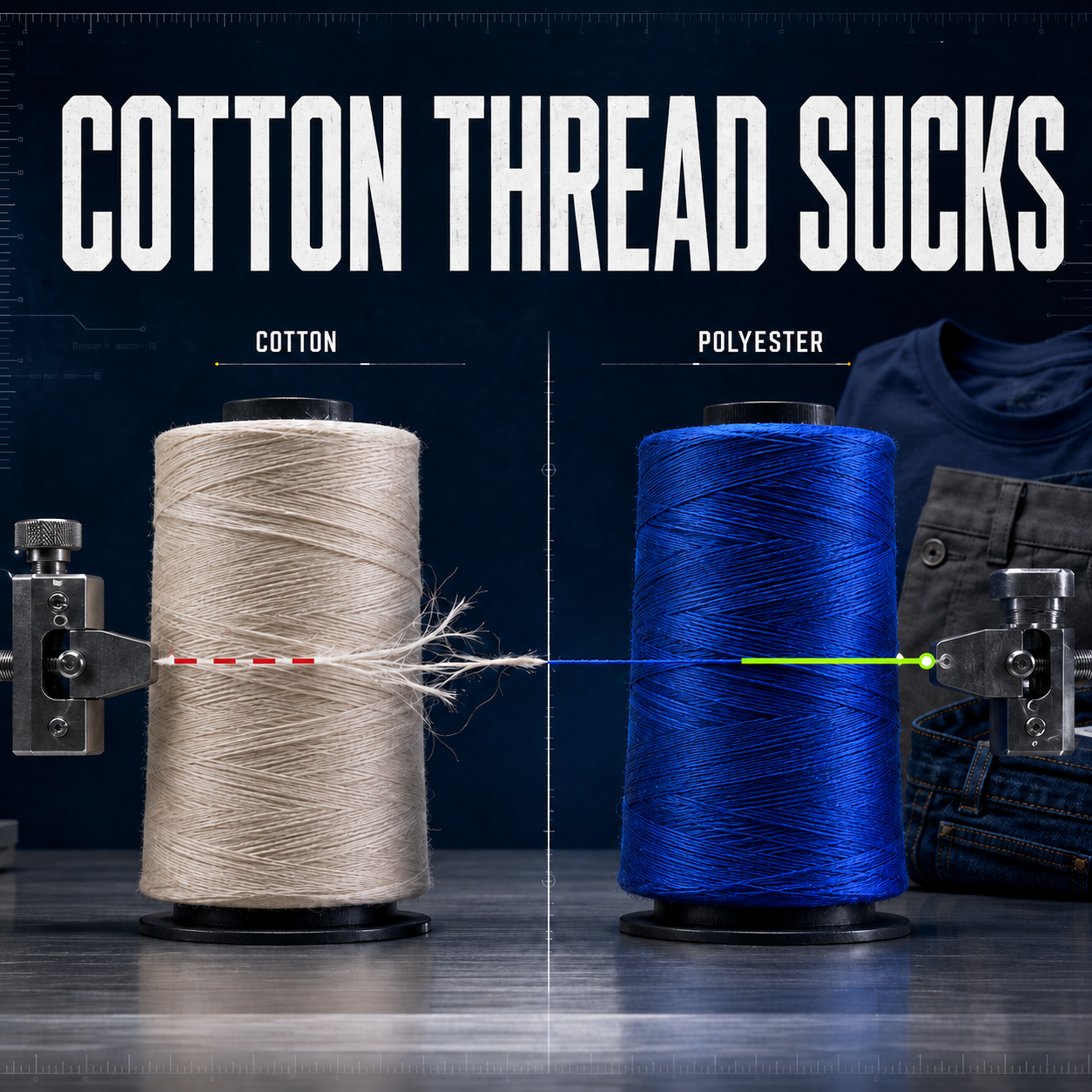 Cotton Thread Sucks For DIY Tailoring. Don’t Use It.