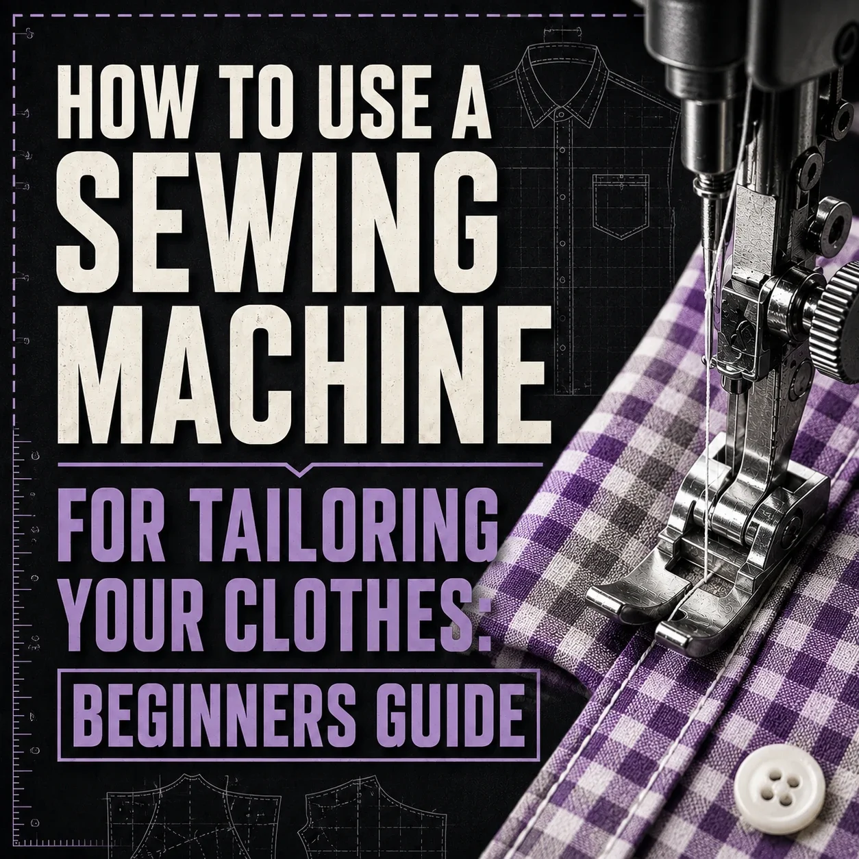 How to Use a Sewing Machine to Tailor your own Clothes: Beginners Guide