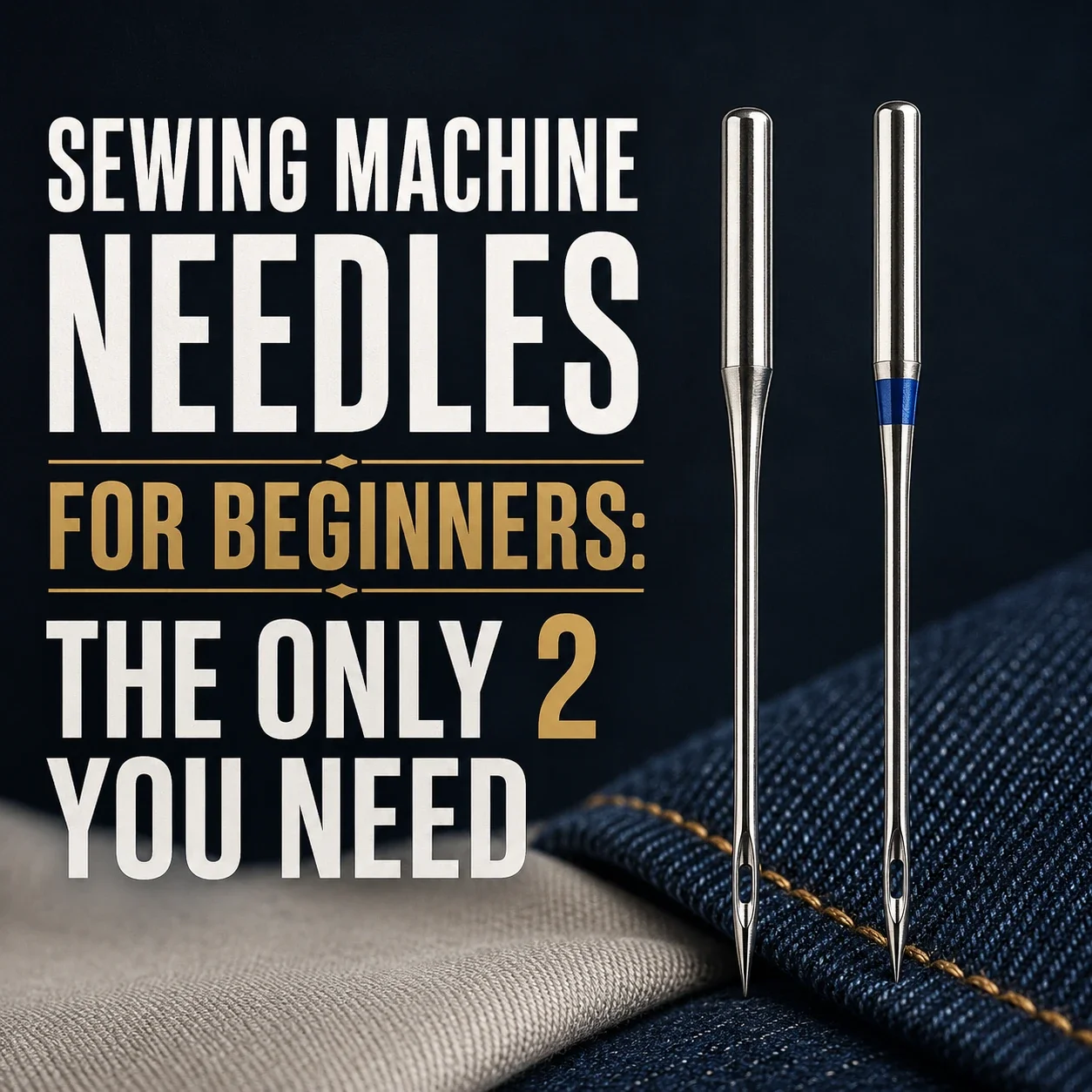 Sewing Machine Needles for Beginners: The Only 2 You Need