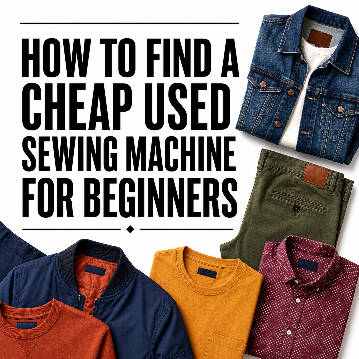 How to Find a Cheap Used Sewing Machine for Beginners
