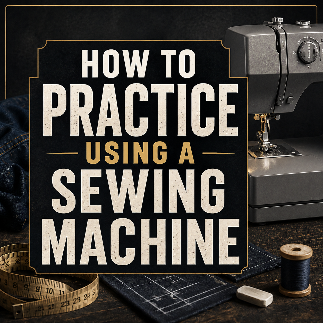 How to Practice Using a Sewing Machine Without Ruining Your Clothes