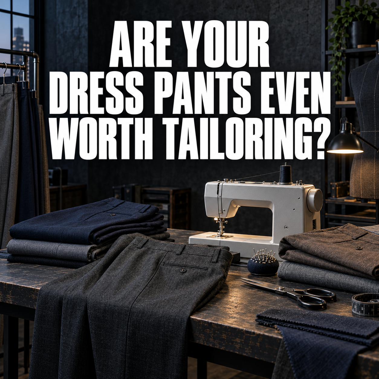 Are Your Dress Pants Even Worth Tailoring?  Check These Before You Sew