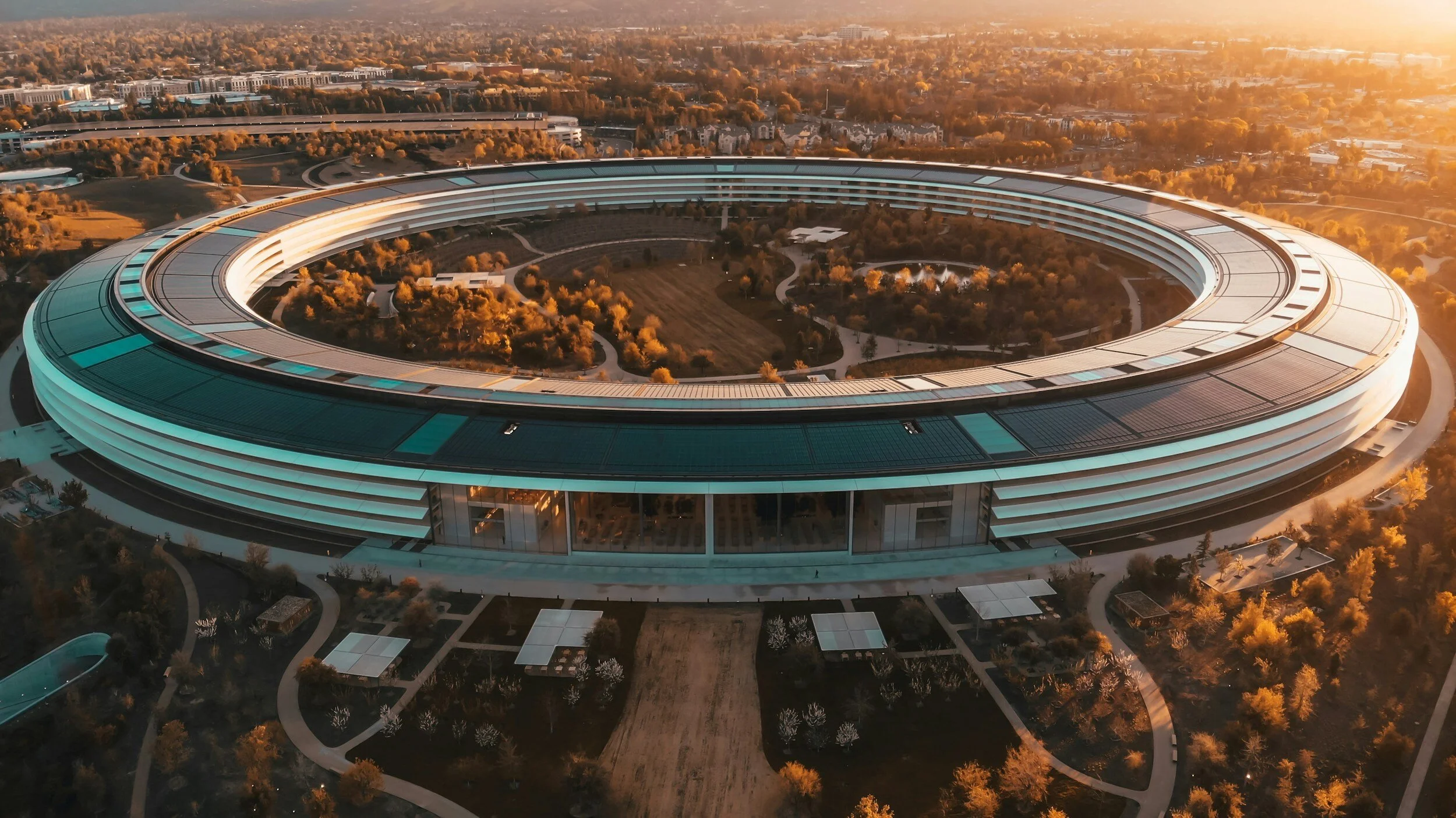 image of apple campus in cupertino, california