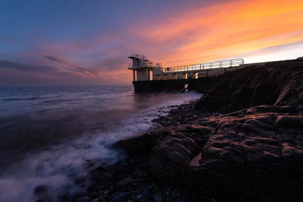 A couple of shots from this evenings sunset. I was lining it up all day looking at the forecast I hoped that the dull day we had could clear and we would be some colour at the end of the day. And so it happened. I got there before the sun set and got