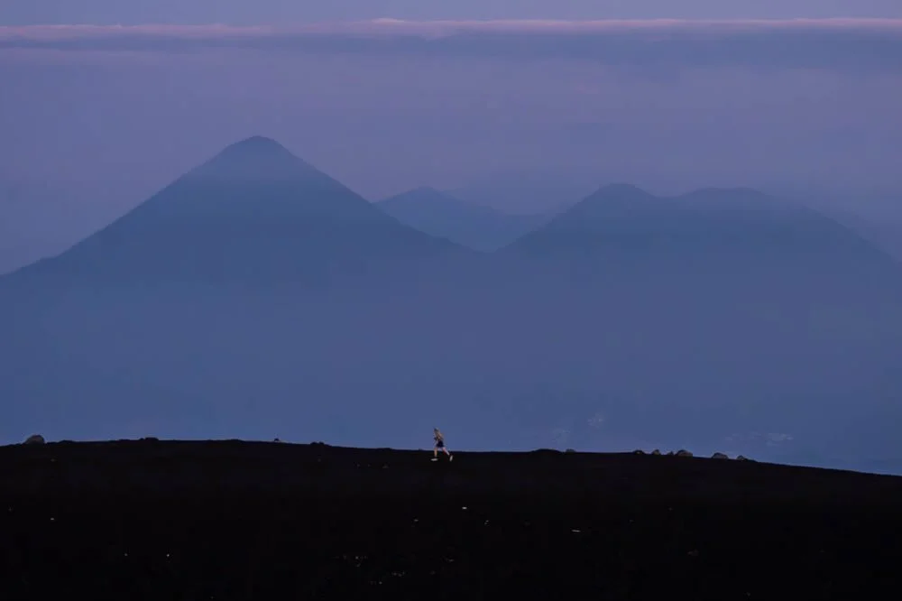 Running the volcano. Running around the top of Acatanengo volcano crater with the Atitlan volcanos in the background. A few more shots to show off the amazing views. #guatemala #fuegovolcano  #StrohlxLexar2 #antiguaguatemala