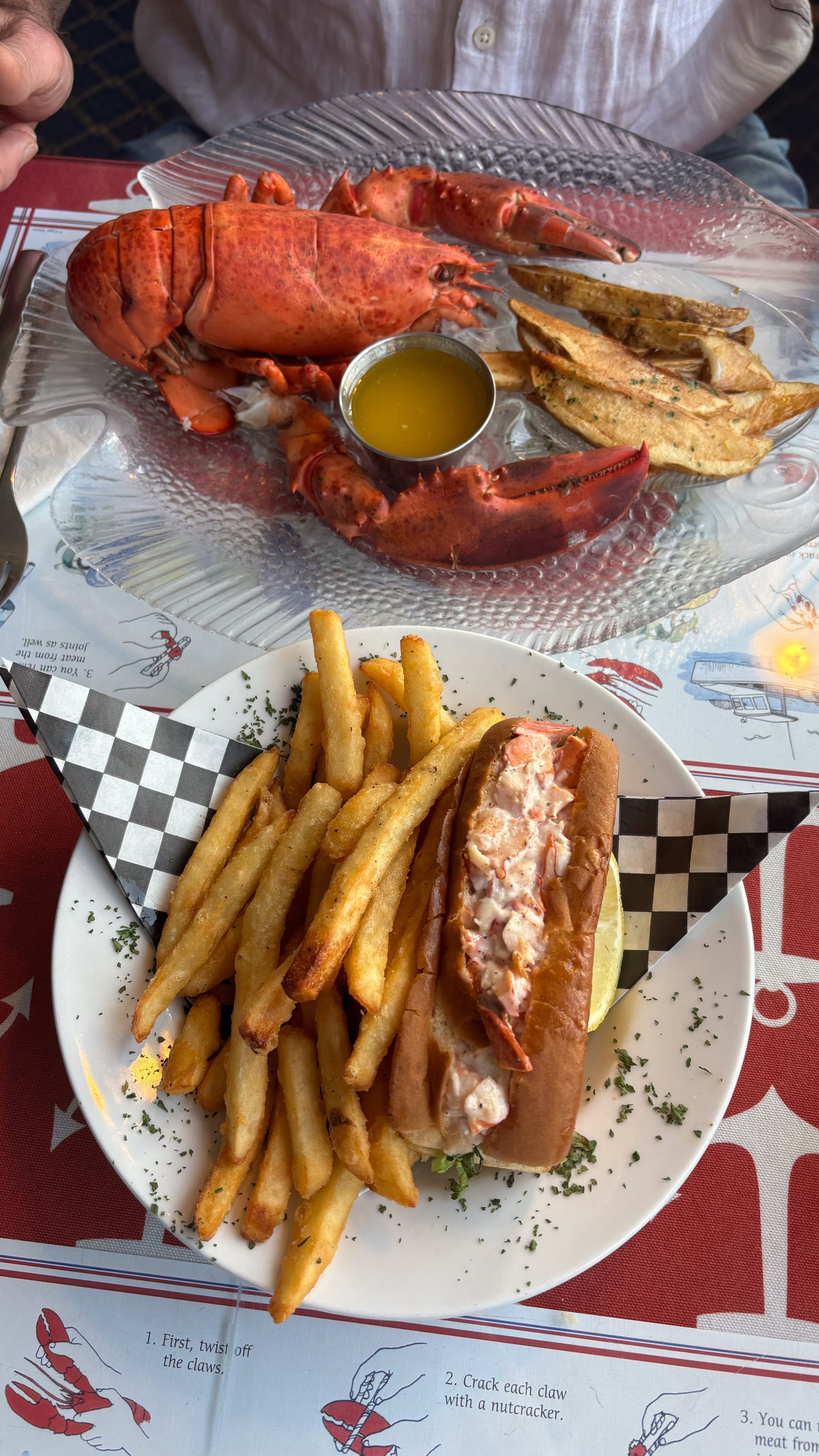 Lobster and lobster roll