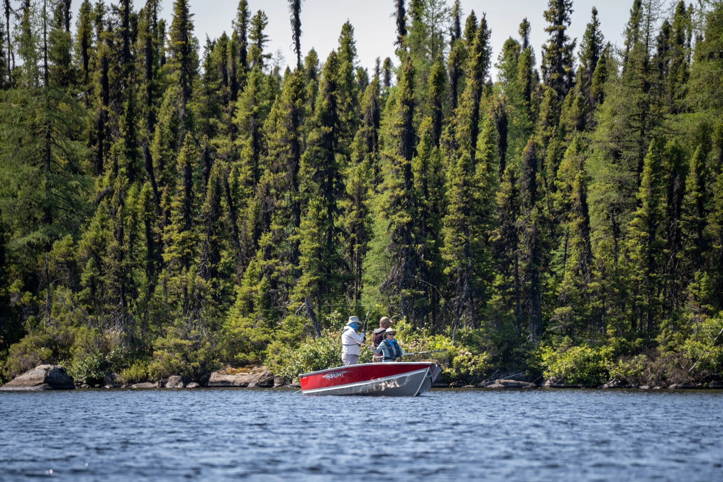 Fishing in the wilderness of Canada
