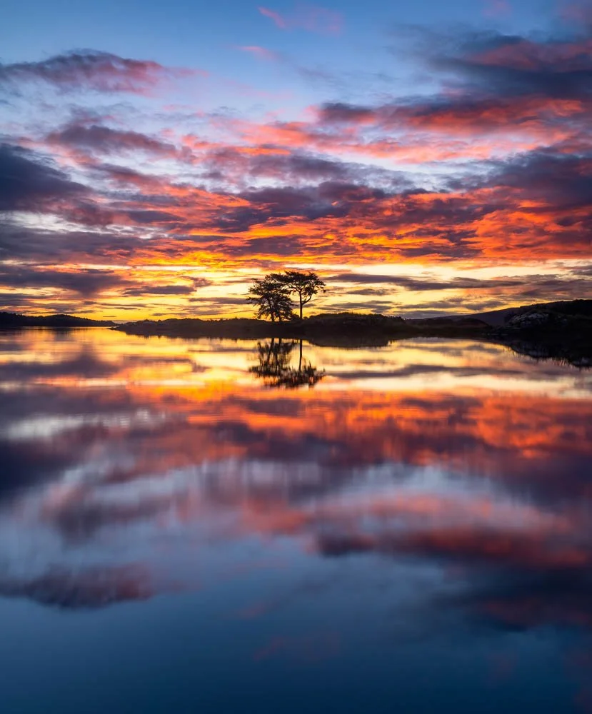 Lough Corrib Colourful sunrise