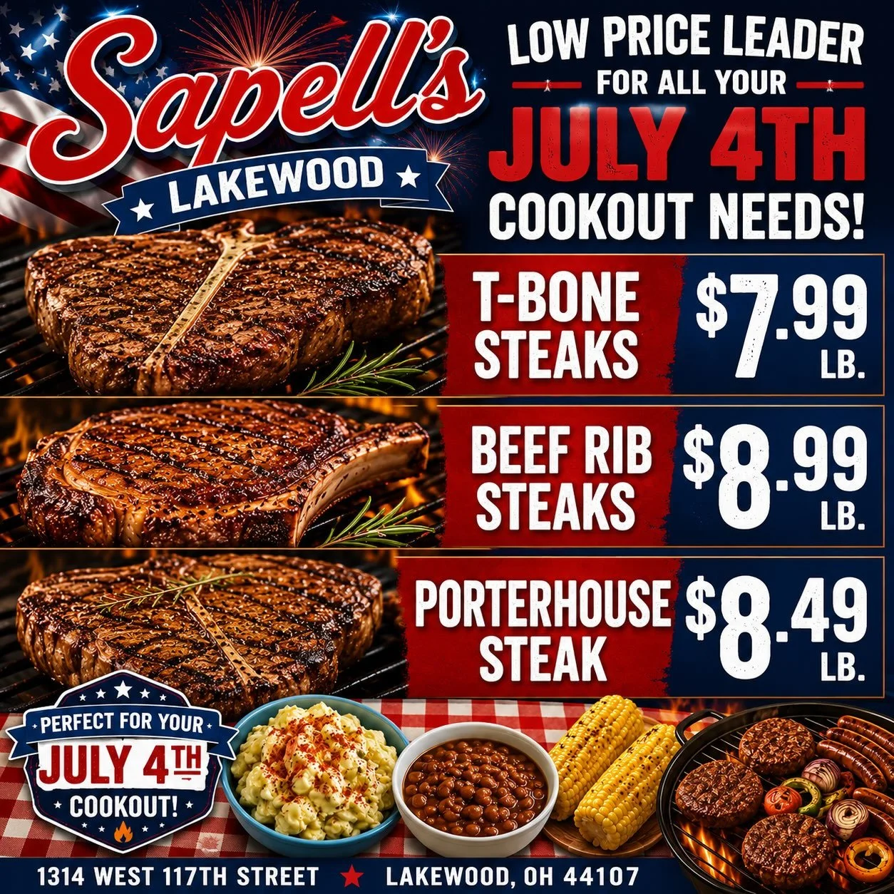 Low prices at Sapell&rsquo;s