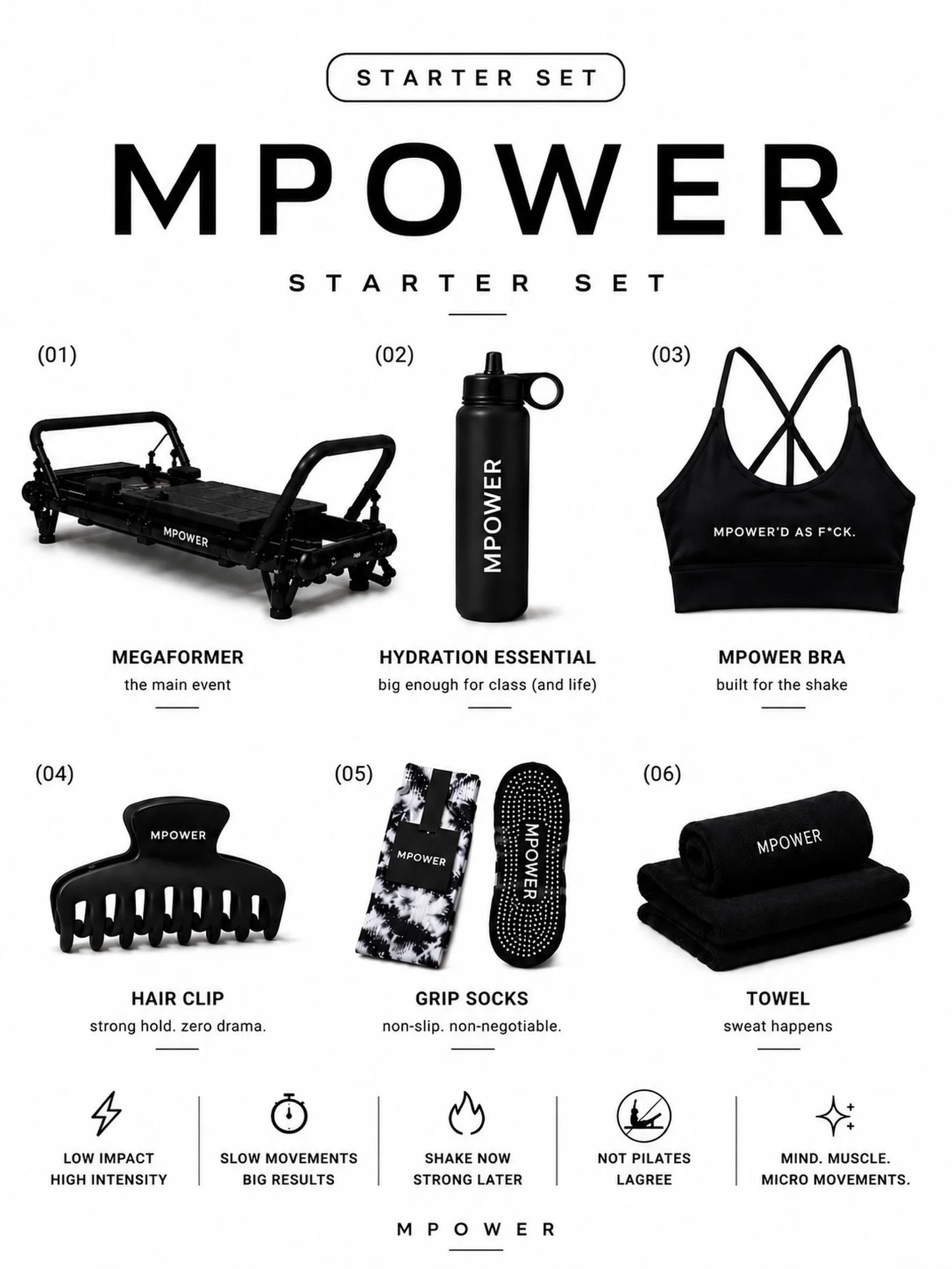 POV: you take one MPower class and suddenly your entire personality changes

&bull; carrying a water bottle the size of a toddler
&bull; spending $20+ on grip socks without blinking
&bull; saying &ldquo;this has to be almost over&rdquo; 6 minutes in
