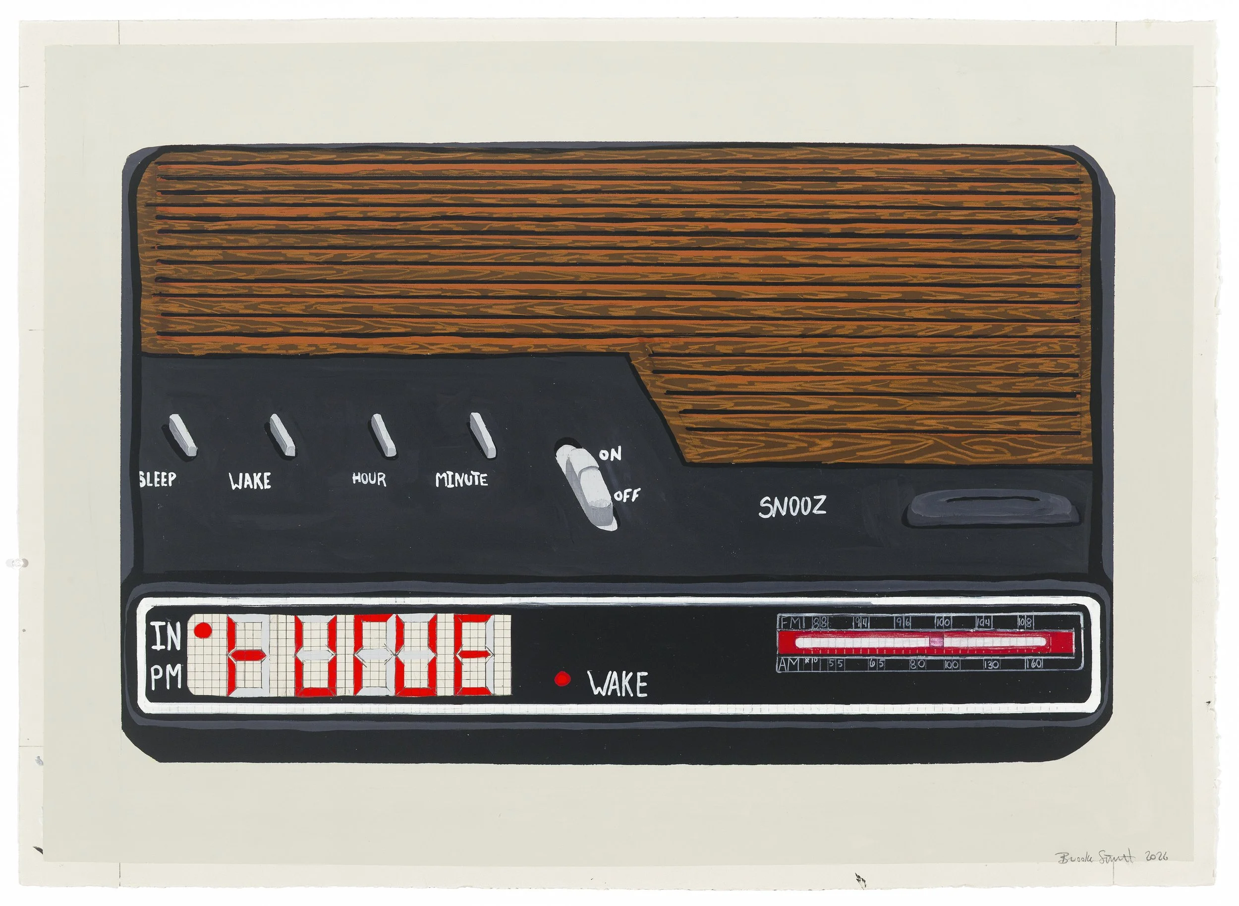 In Tune, 2026, Flash, ink, and colored pencil on paper, 26 x 36 in