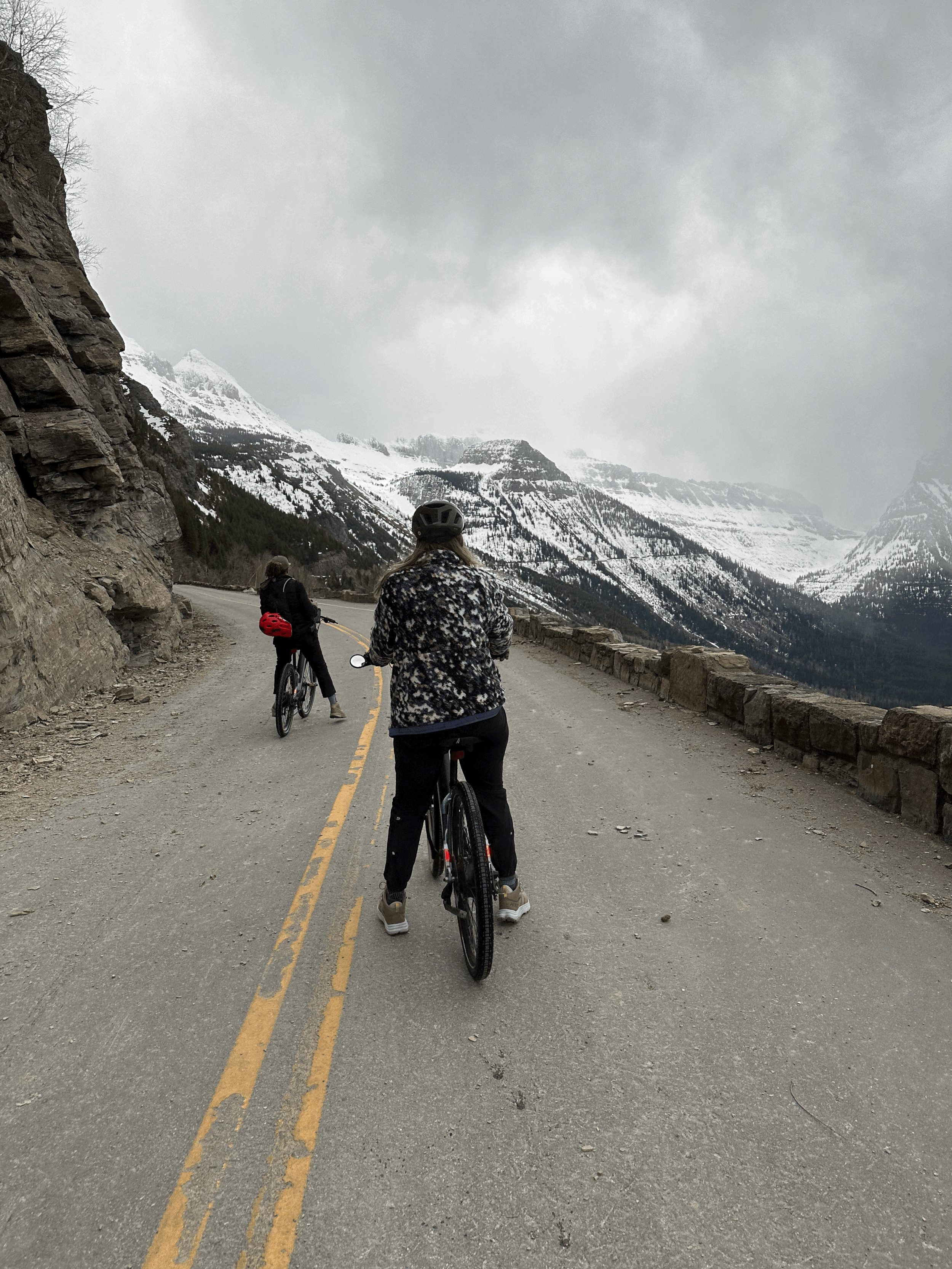 First E-Biking tour on going to the sun road this season