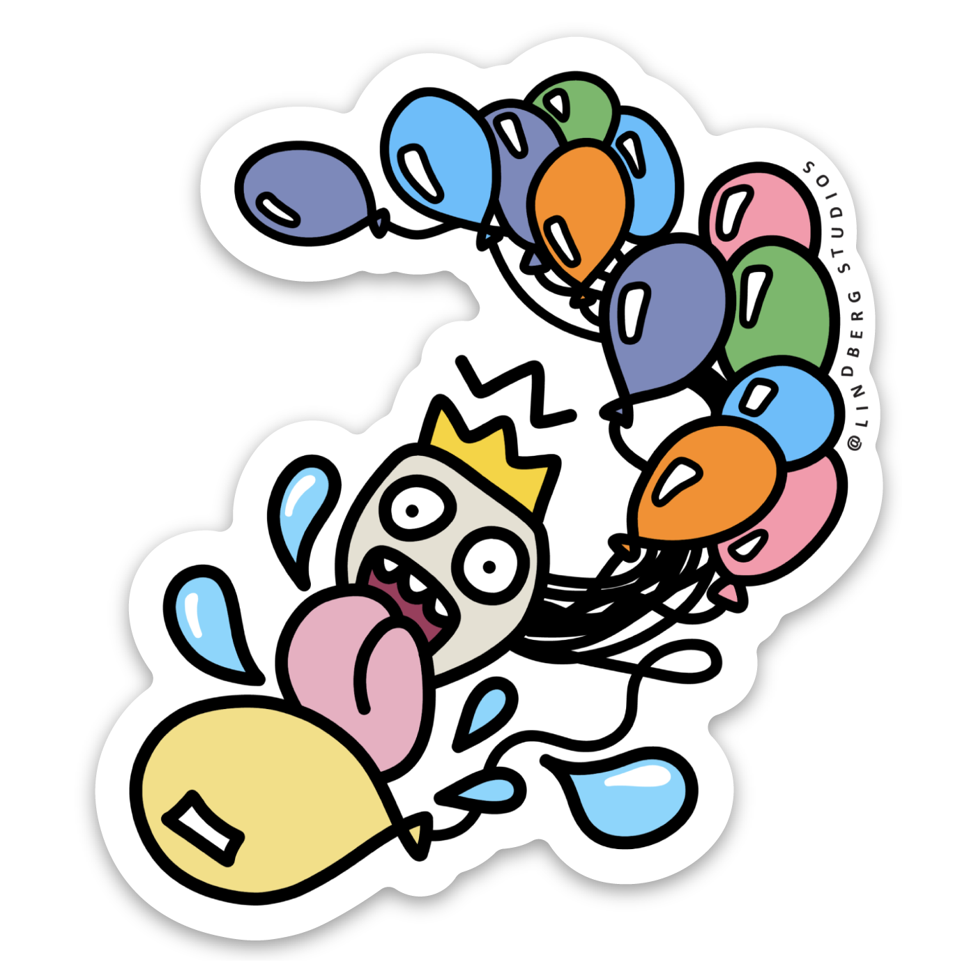Balloon King Sticker