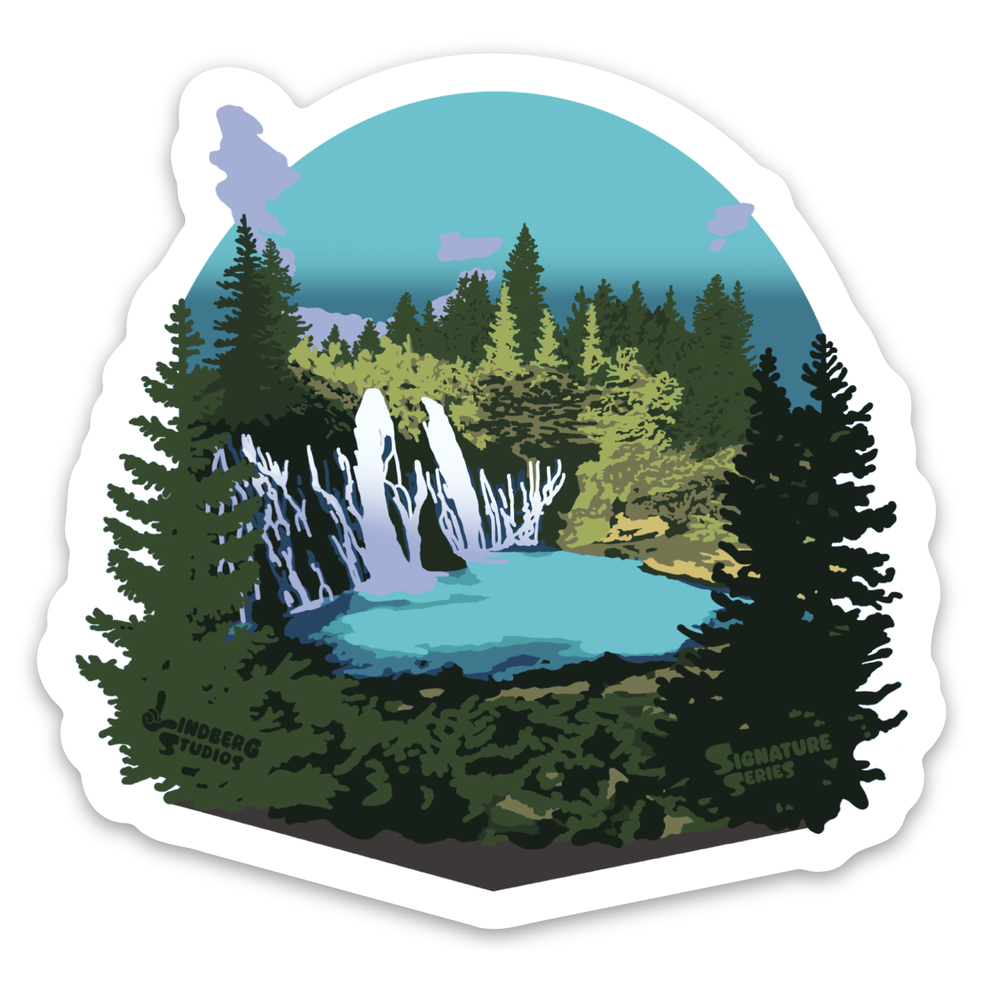 Burney Falls "Signature Series" Sticker