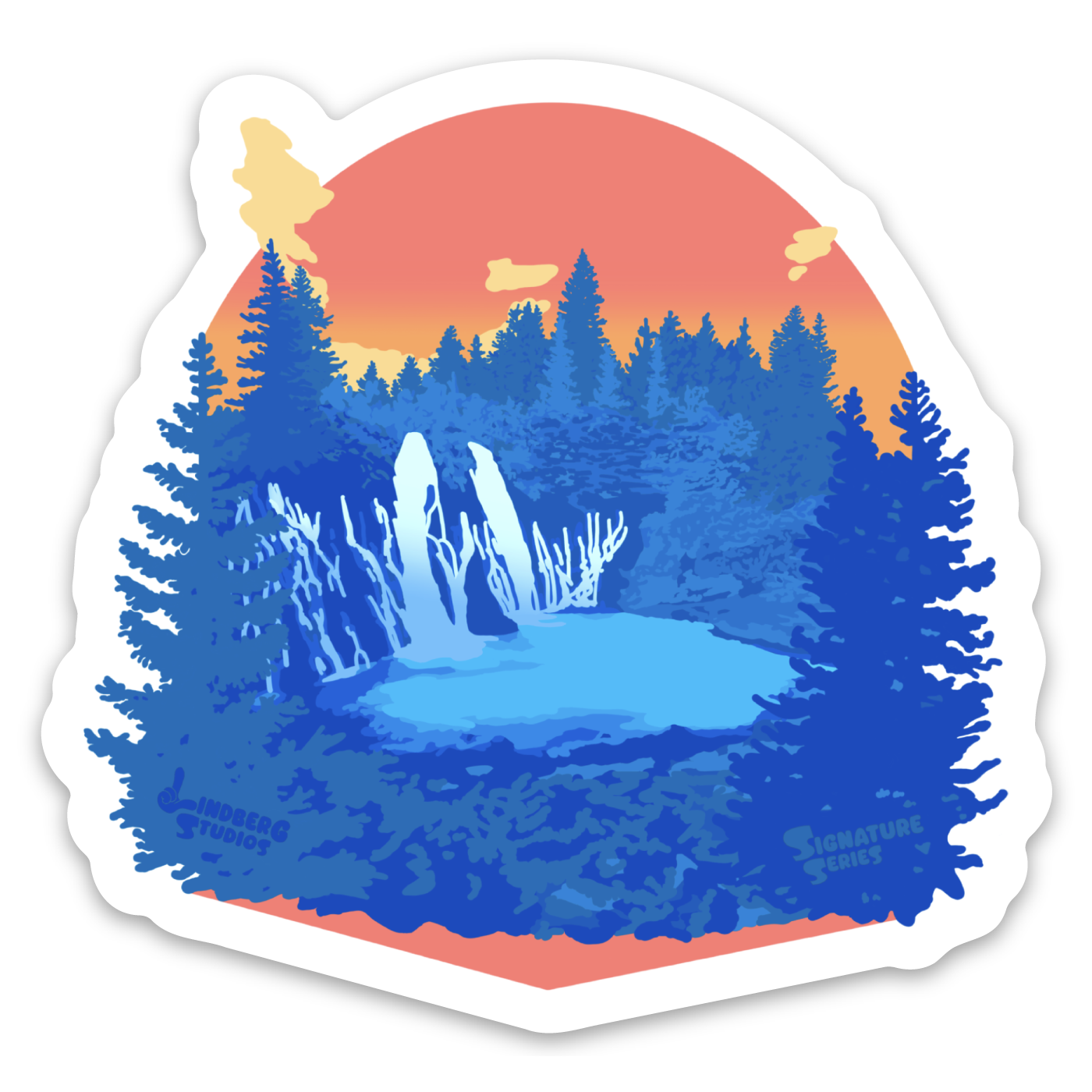Burney Falls "Signature Series" Sticker