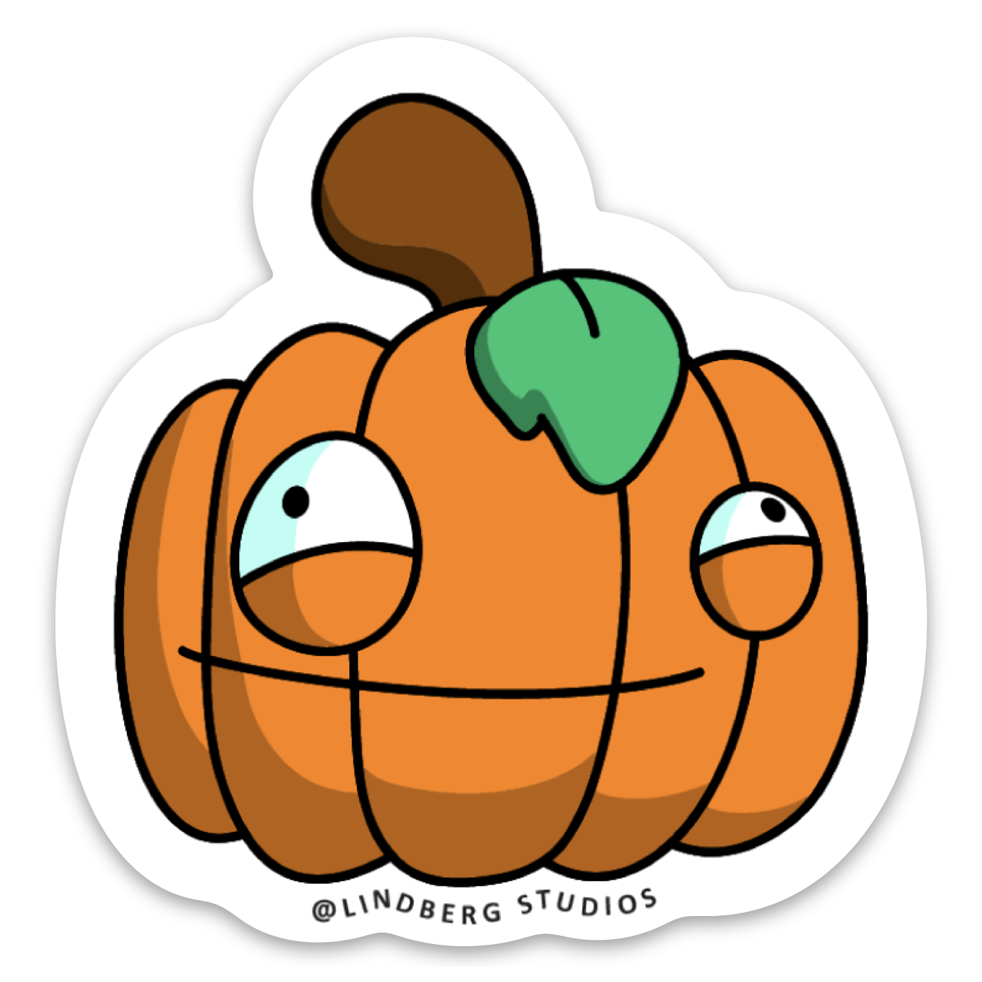 Smiling Pumpkin Sticker