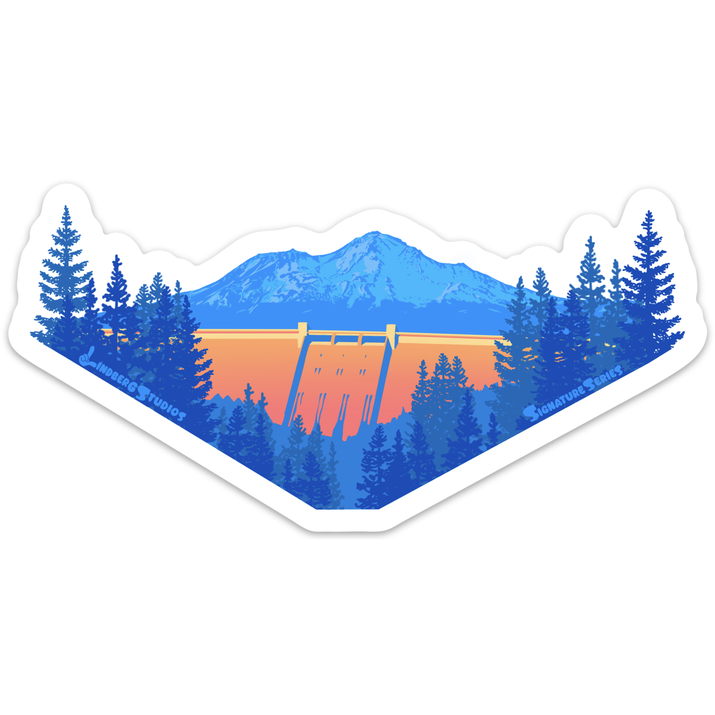 Three Shastas "Signature Series" Sticker