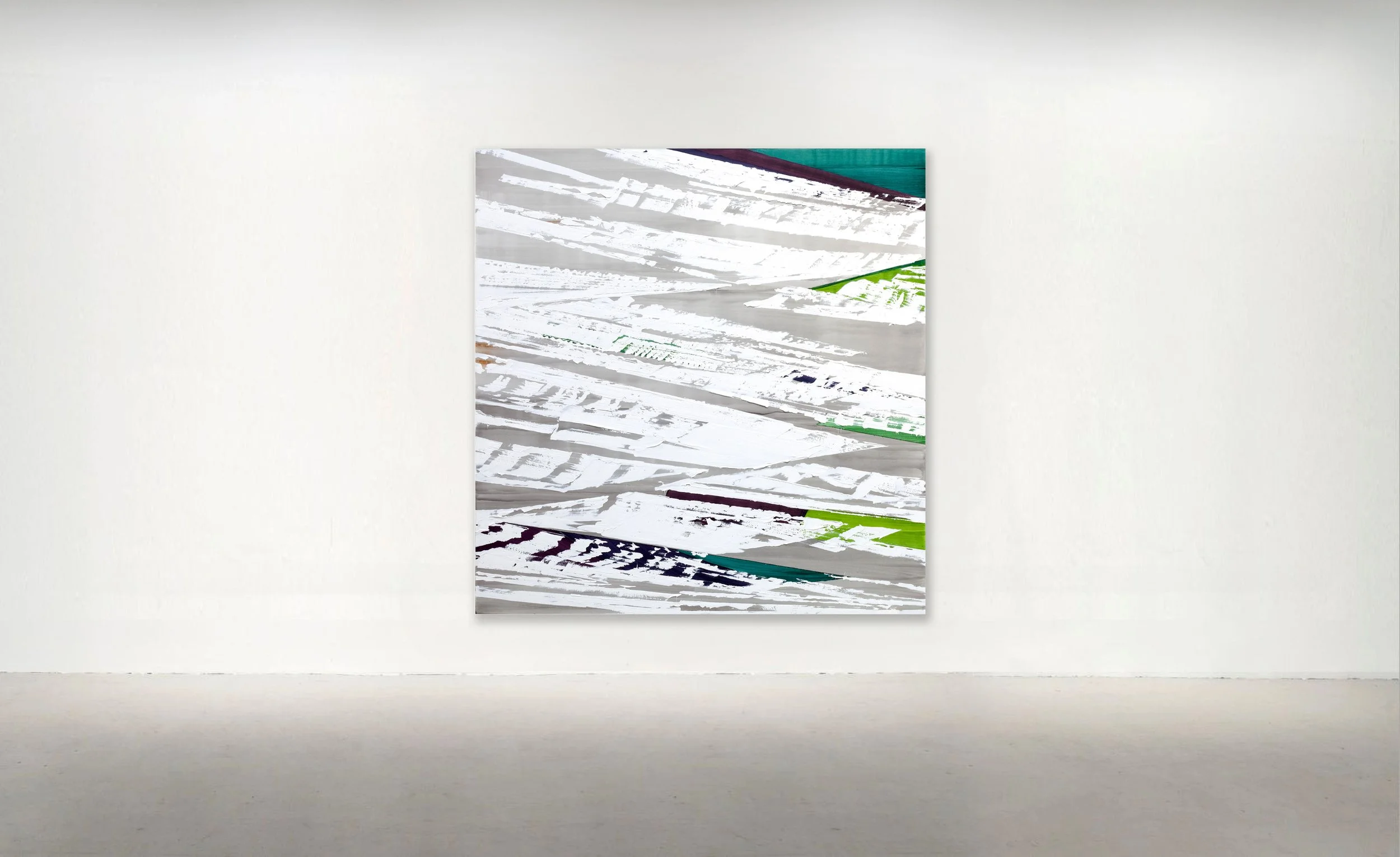 WHITE MOUNTAIN 13,  2025. Oil On Linen 71.5 x 73 Inches (181.5 X 185 cm). 