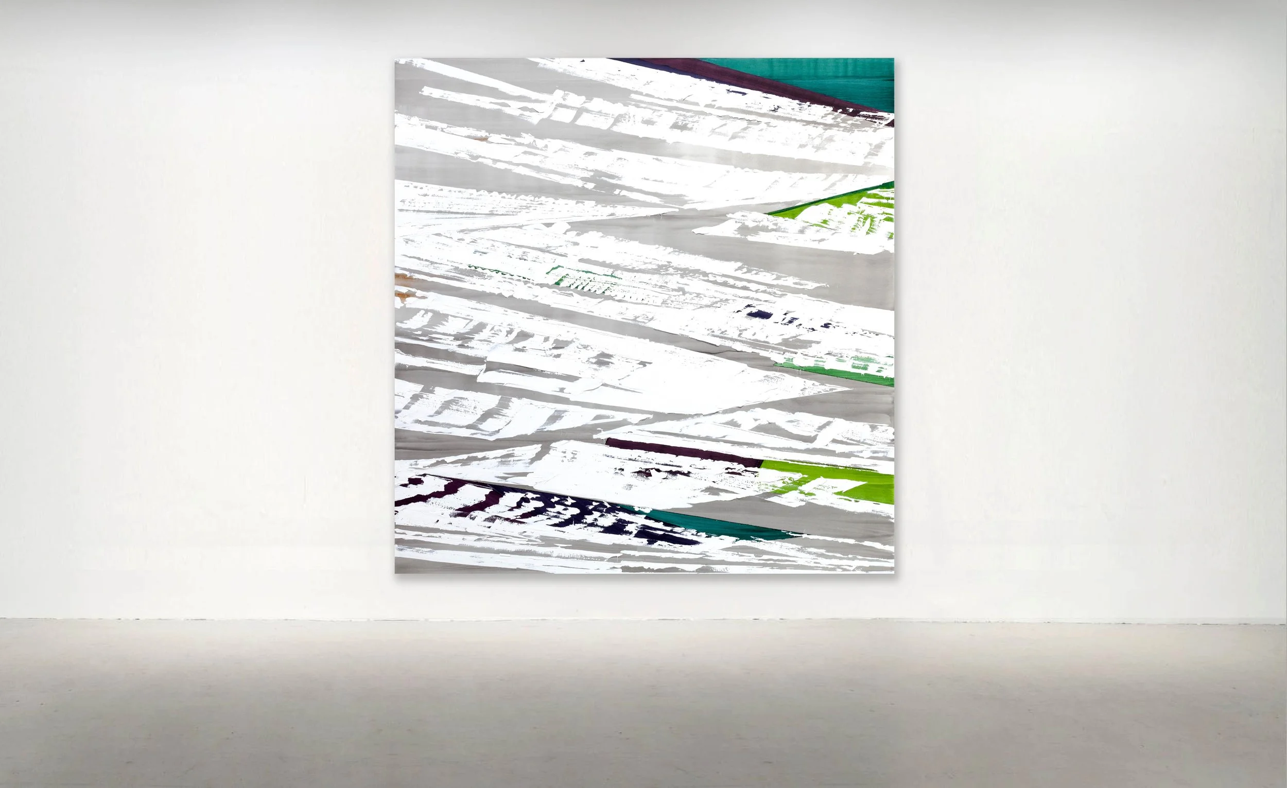 "White Mountain 13" , 2025. Oil On Linen 71.5 x 73 Inches /  181.5 X 185 CM