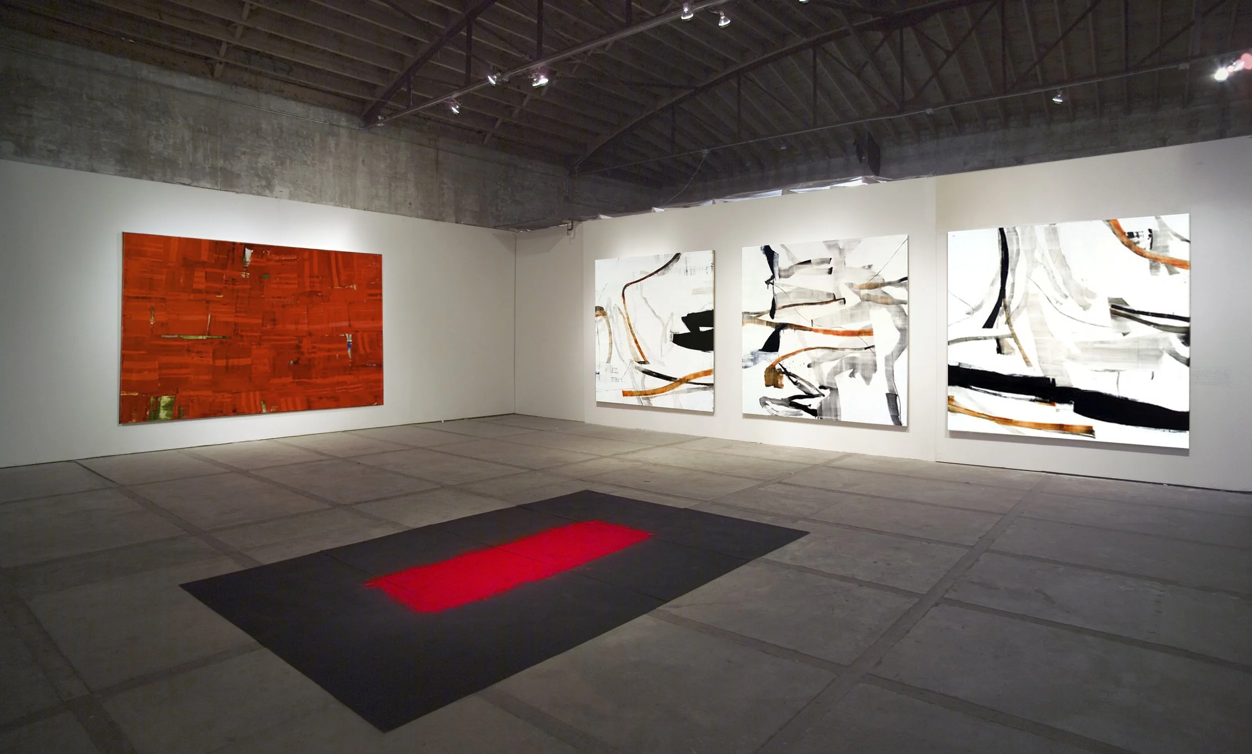 Installation view of RICARDO MAZAL LA TUMBA DE LA REINA ROJA: FROM REALITY TO ABSTRACTION, Center for Contemporary Arts, Santa Fe, NM, 2004.
